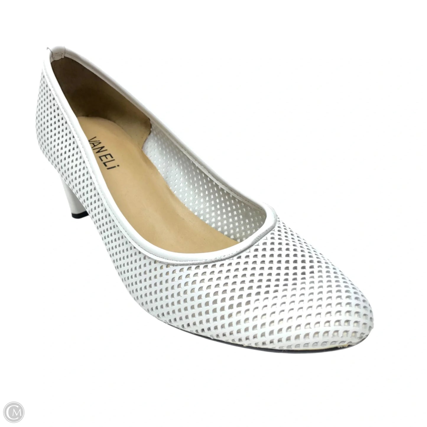 Shoes Heels Kitten By Vaneli In White, Size: 9