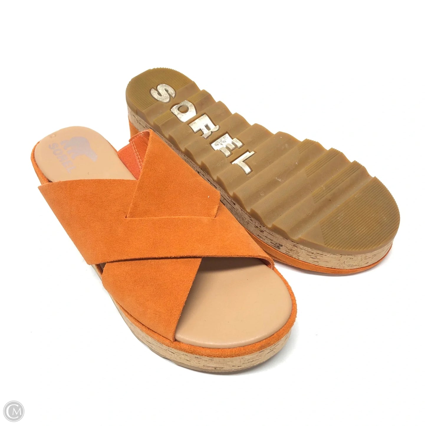 Sandals Heels Platform By Sorel In Orange, Size: 8.5