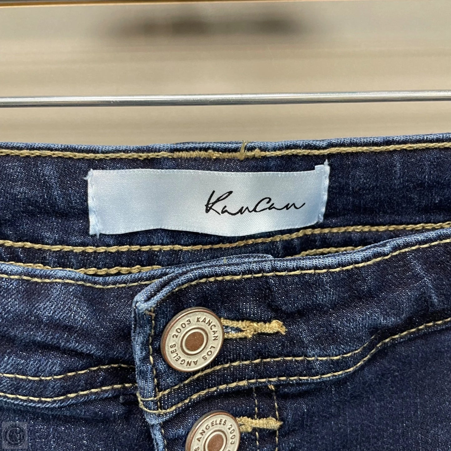 Jeans Flared By Kancan In Blue Denim, Size: 12