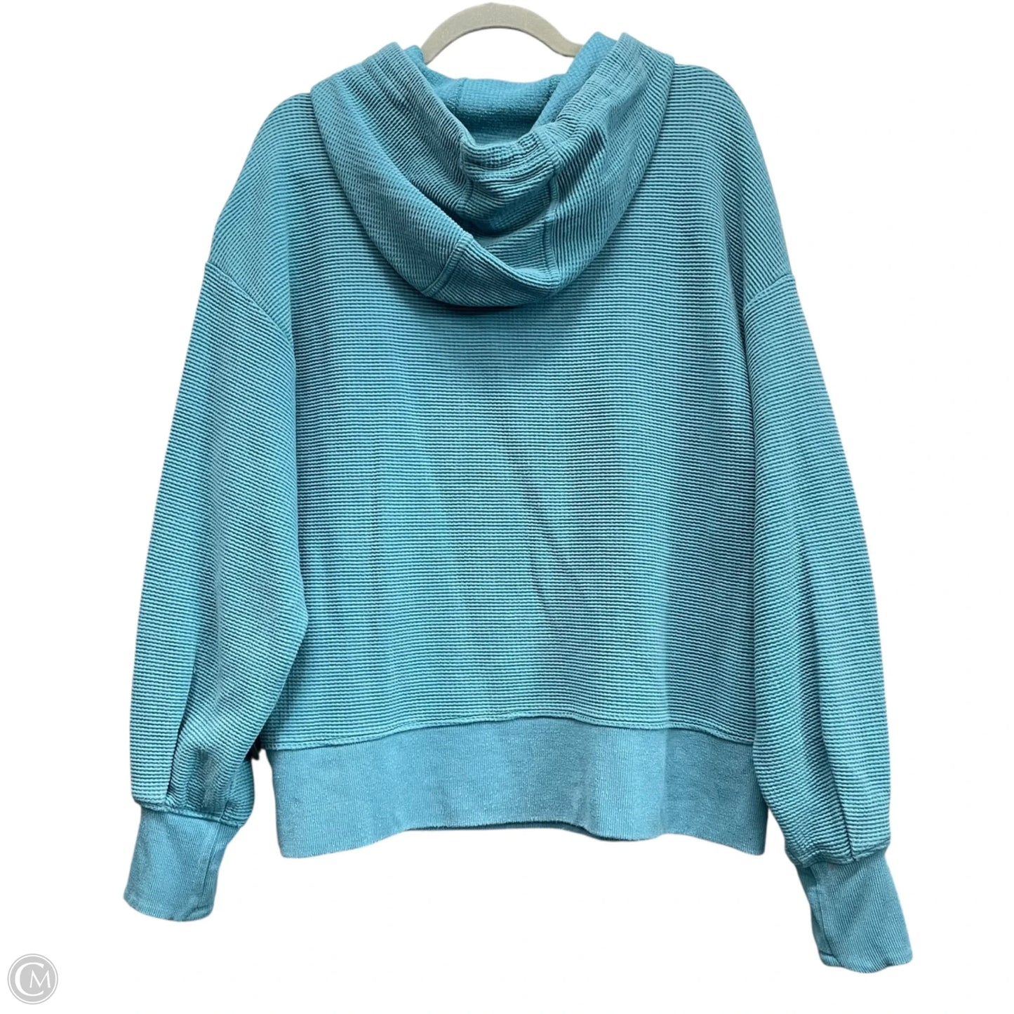 Sweatshirt Hoodie By Athleta In Blue, Size: L