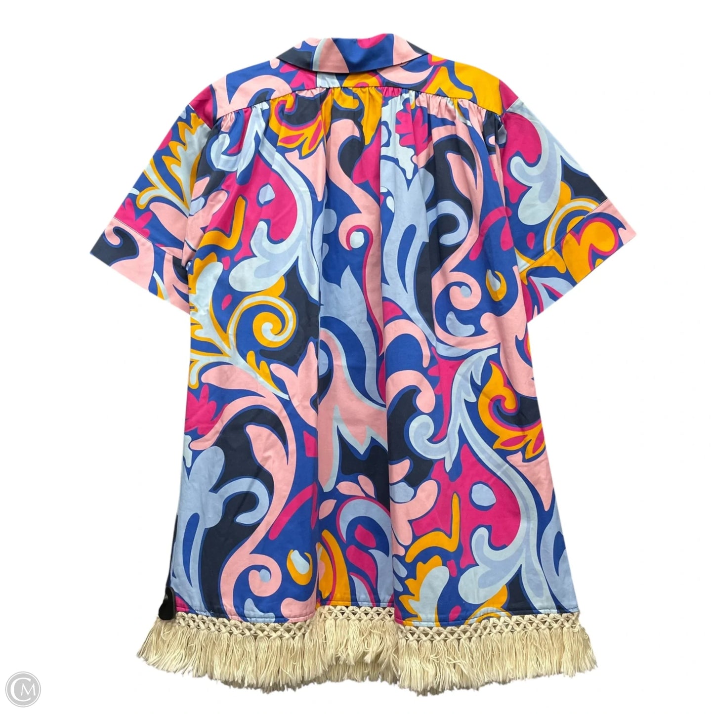 Dress Casual Short By La Double J Additions In Blue & Pink, Size: L