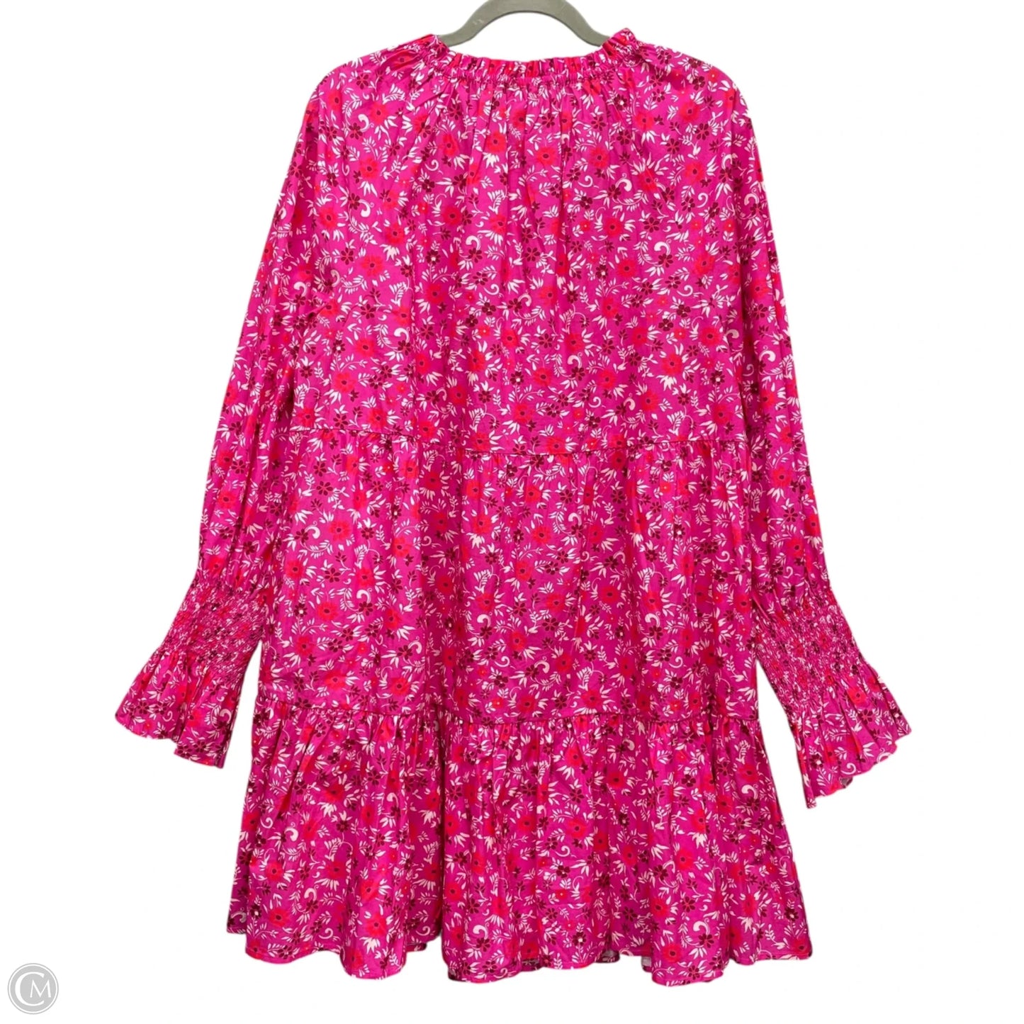 Dress Casual Short By Cma In Pink & Red, Size: Xl