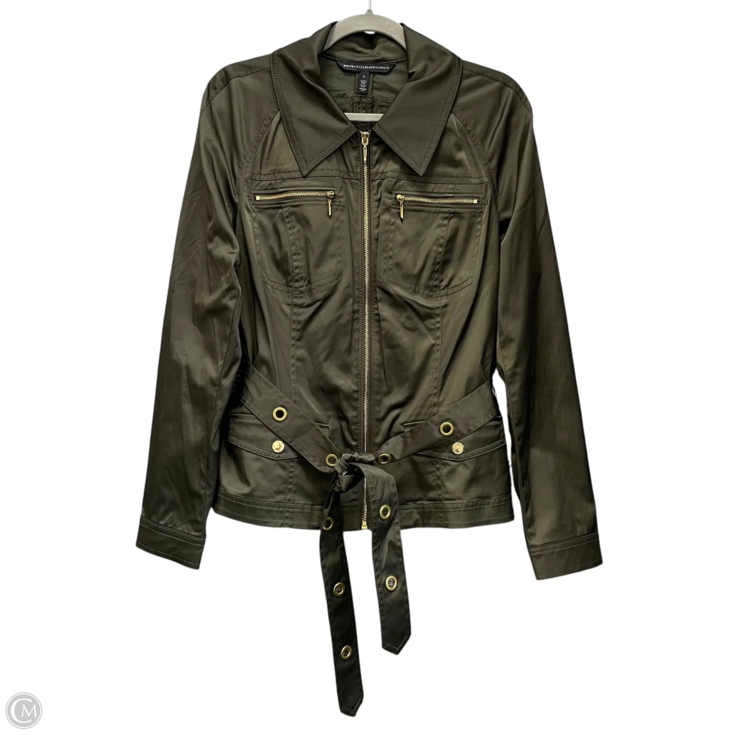 Jacket Utility By White House Black Market In Green, Size: L