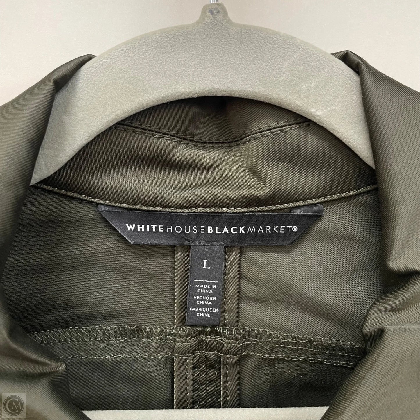 Jacket Utility By White House Black Market In Green, Size: L