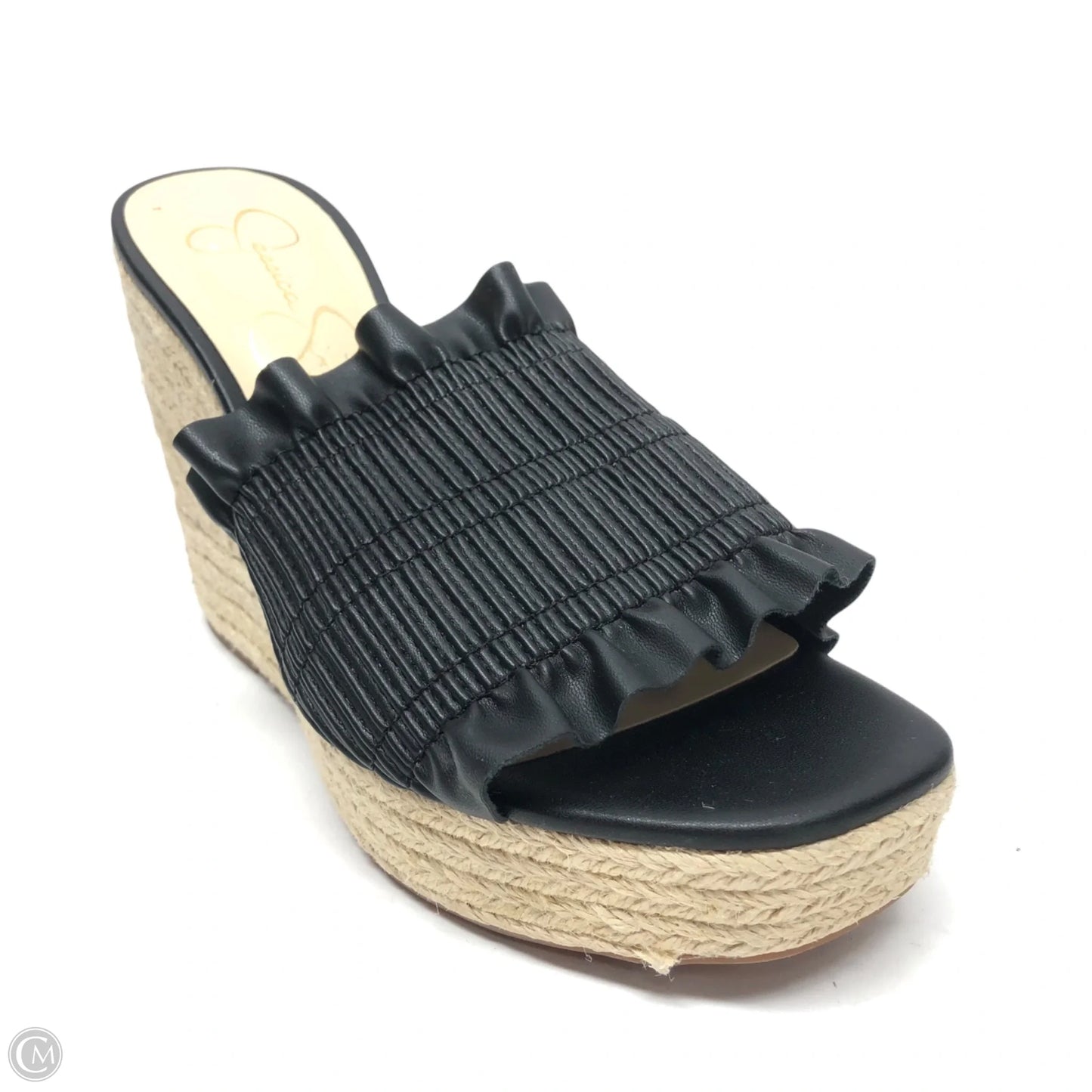 Sandals Heels Wedge By Jessica Simpson In Black, Size: 7.5