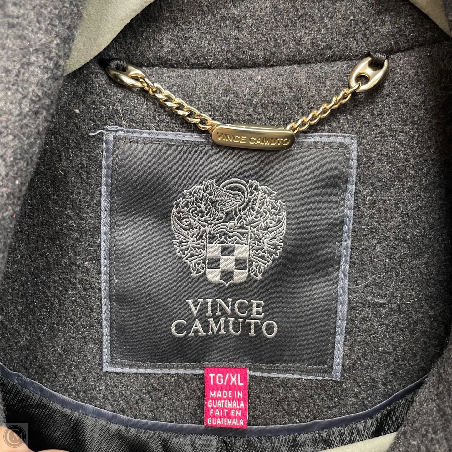 Coat Wool By Vince Camuto In Grey, Size: Xl