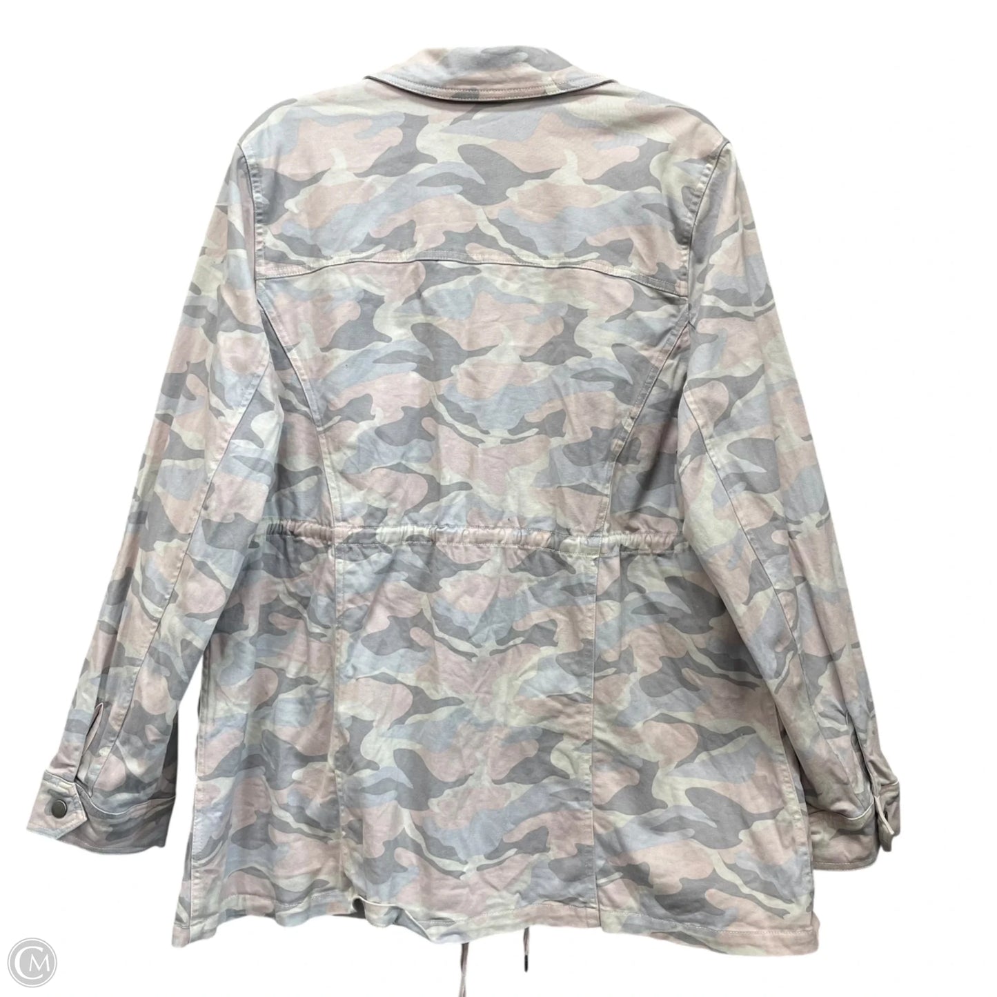 Jacket Utility By Torrid In Blue & Pink, Size: 2x