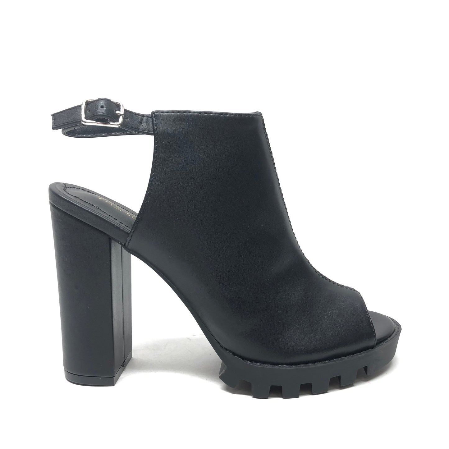 Shoes Heels Block By Fashion Nova In Black, Size: 8