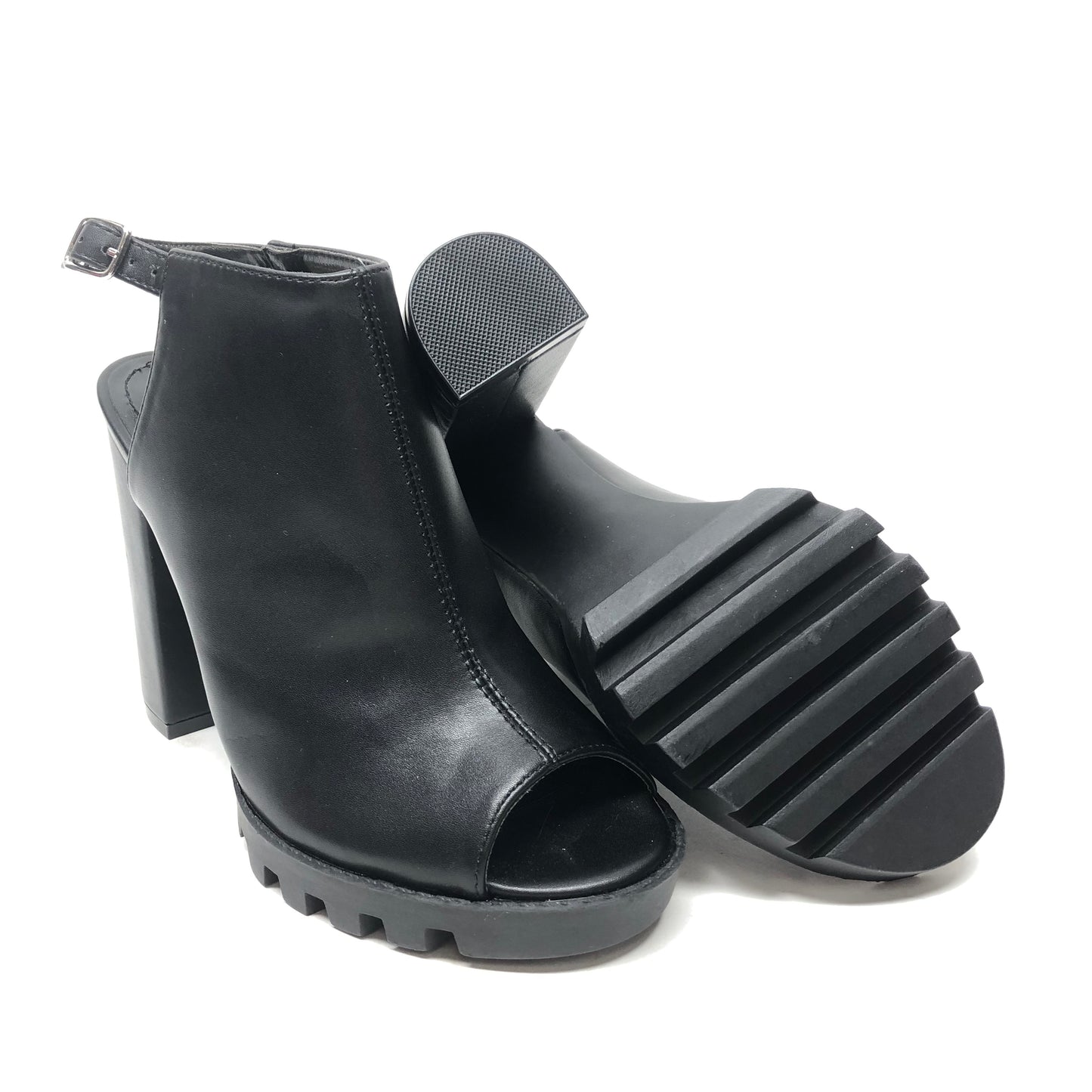 Shoes Heels Block By Fashion Nova In Black, Size: 8