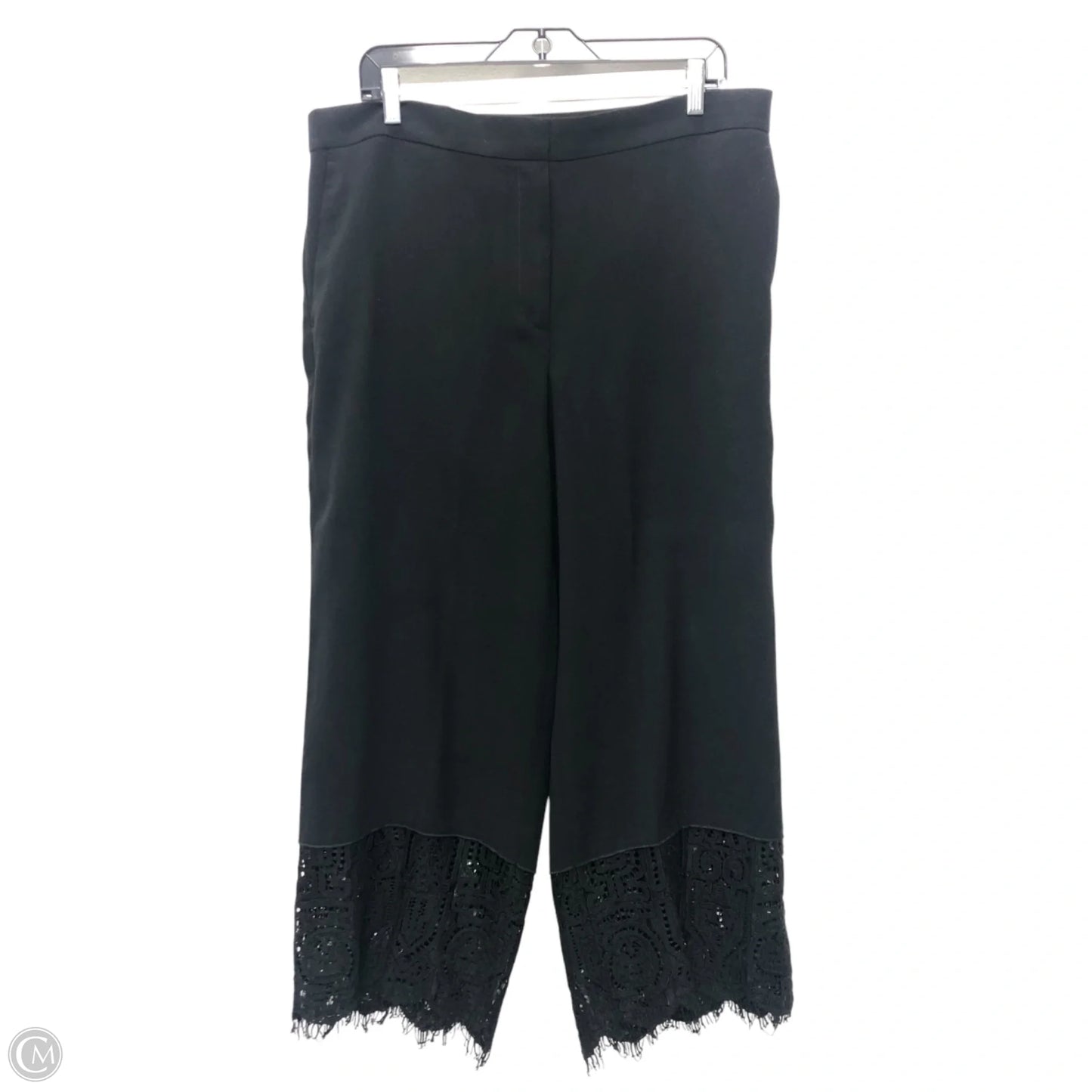 Pants Wide Leg By Ann Taylor In Black, Size: L