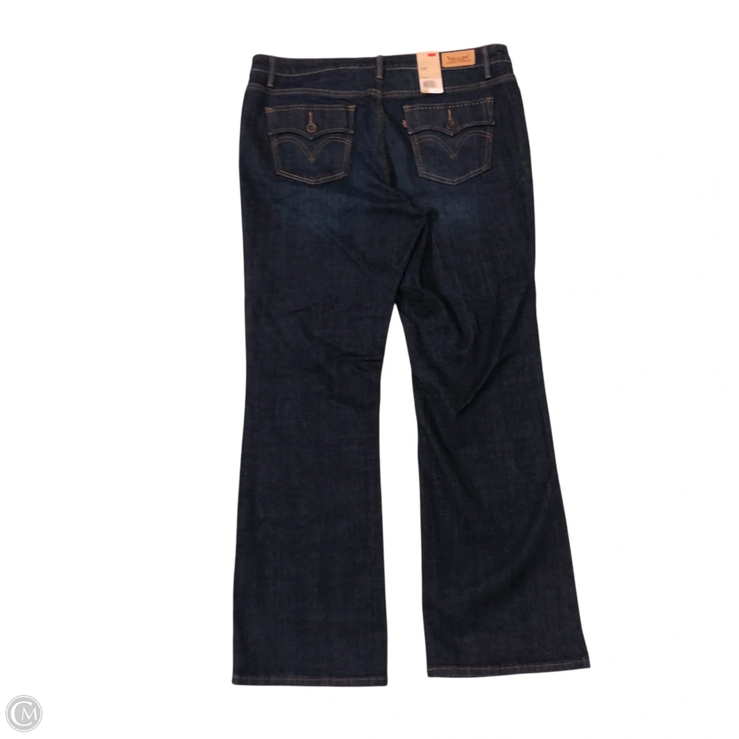 Jeans Boot Cut By Levis In Blue Denim, Size: 16