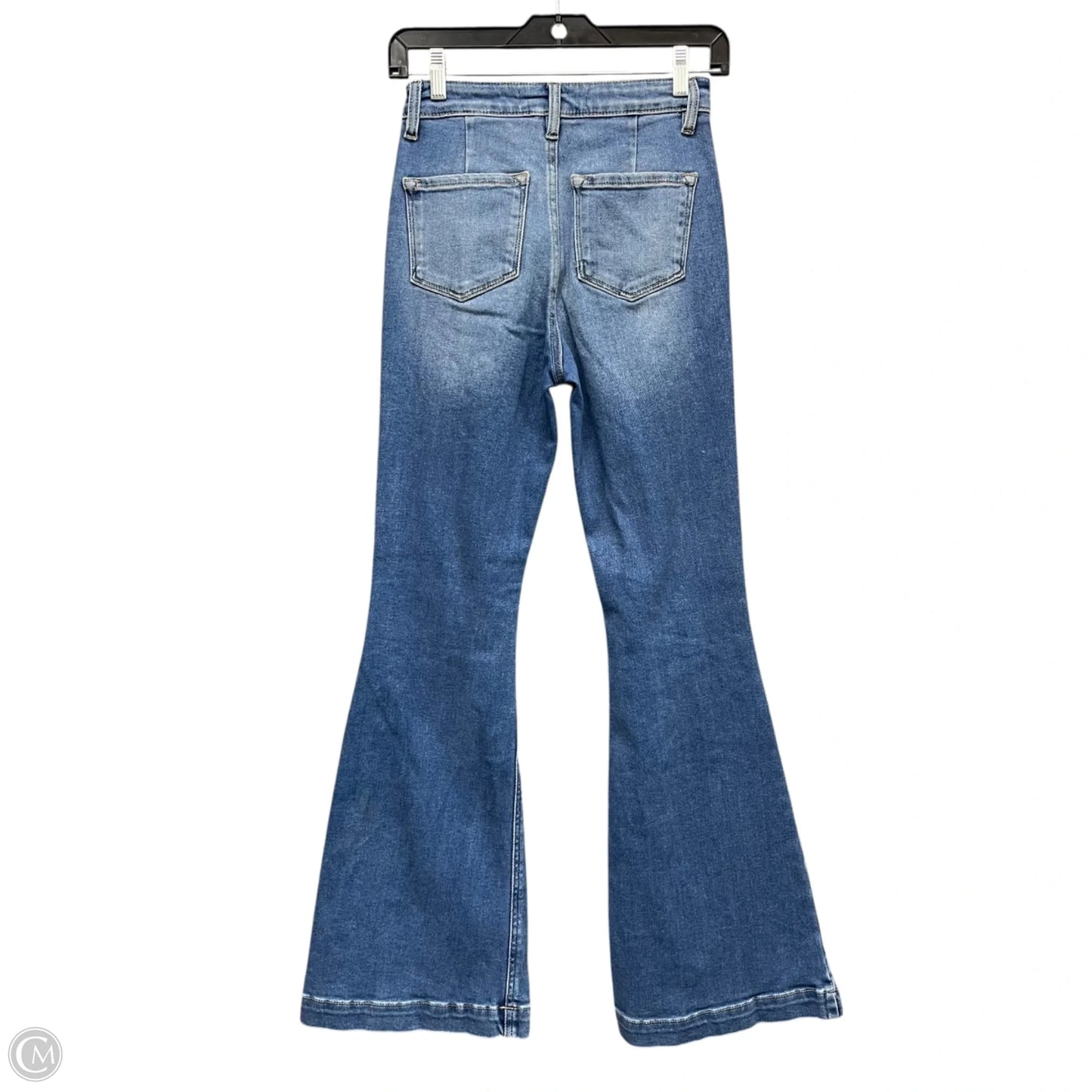 Jeans Flared By Kancan In Blue Denim, Size: 0