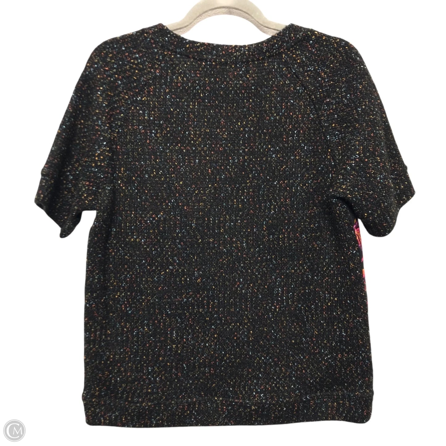 Top Short Sleeve By Anthropologie In Multi-colored, Size: L