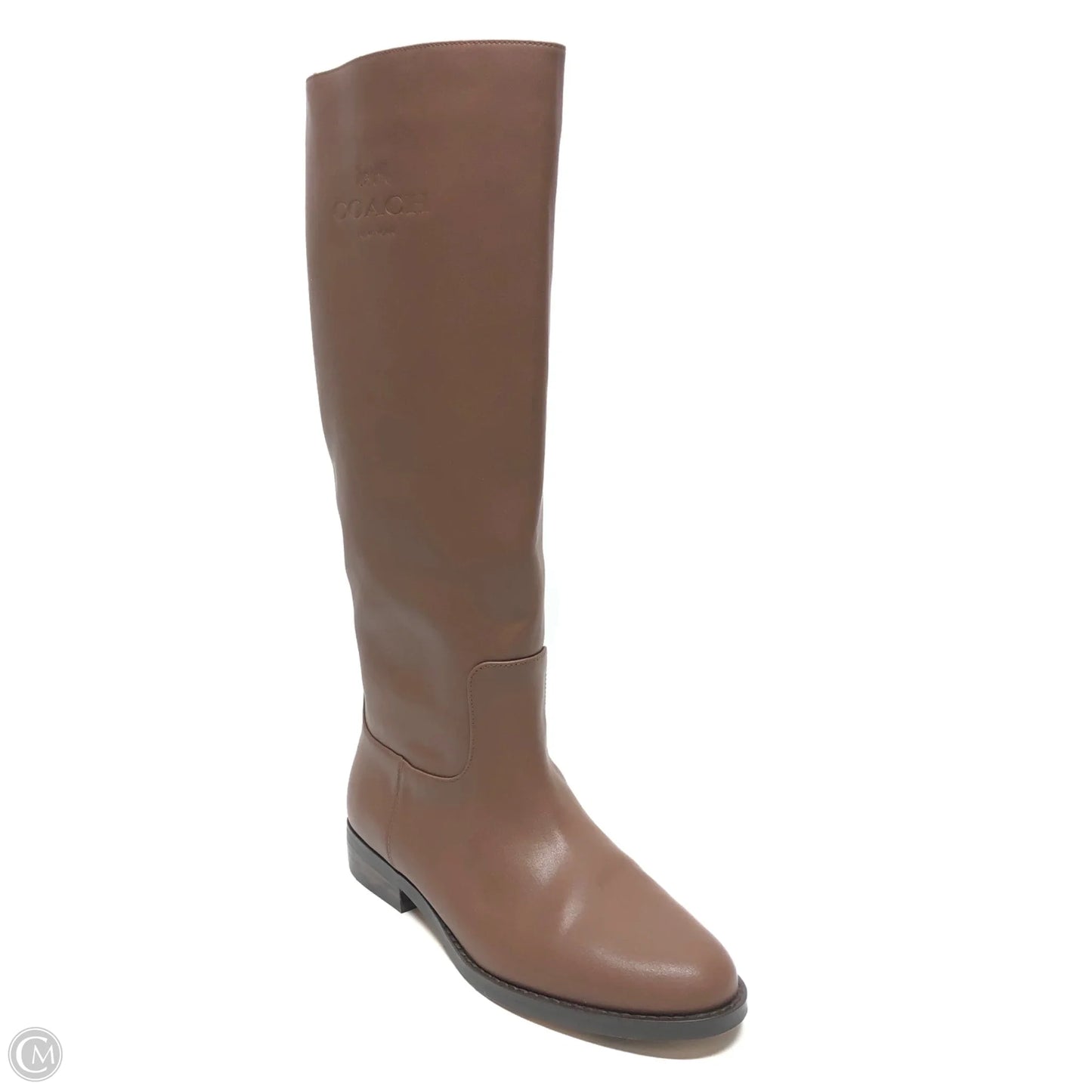 Boots Designer By Coach In Brown, Size: 8.5