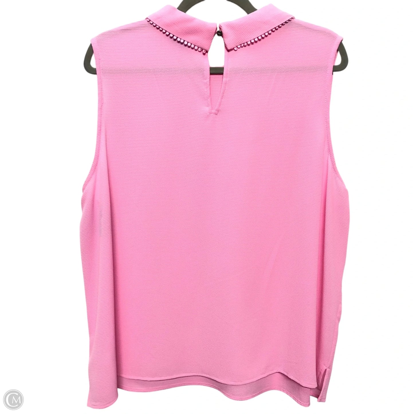 Blouse Sleeveless By Cece In Pink, Size: 2x