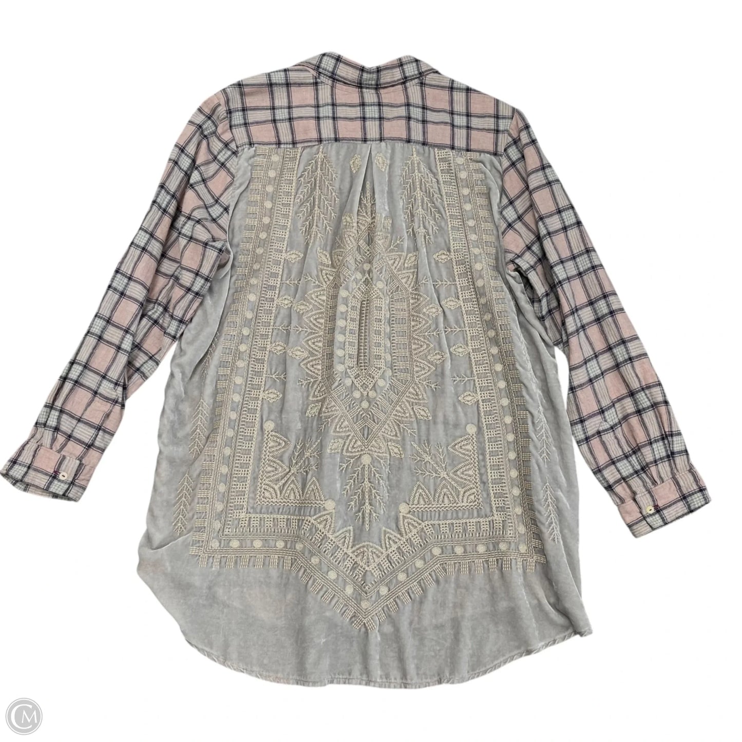 Tunic Long Sleeve By Johnny Was In Multi-colored, Size: Xl