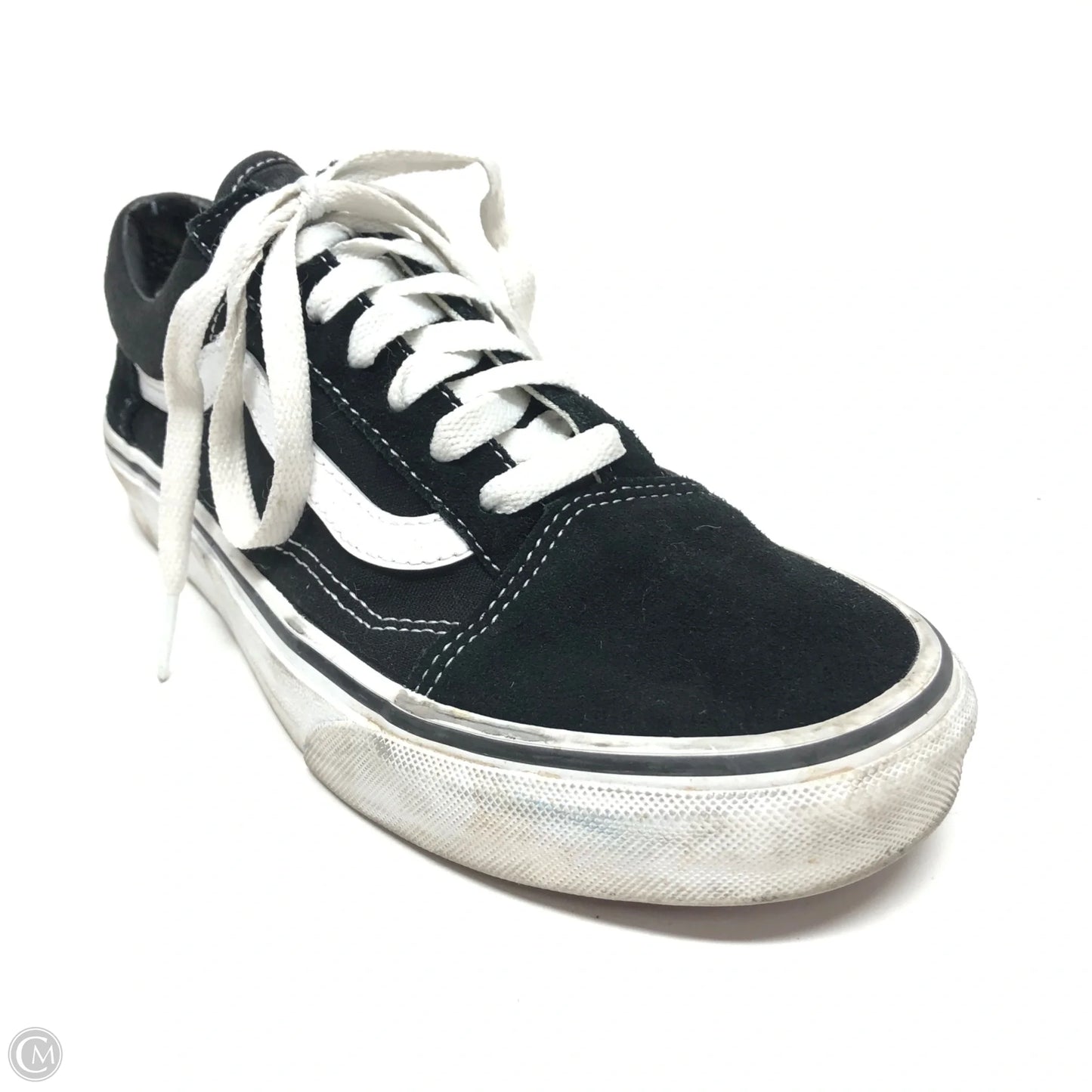 Shoes Sneakers By Vans In Black & White, Size: 7