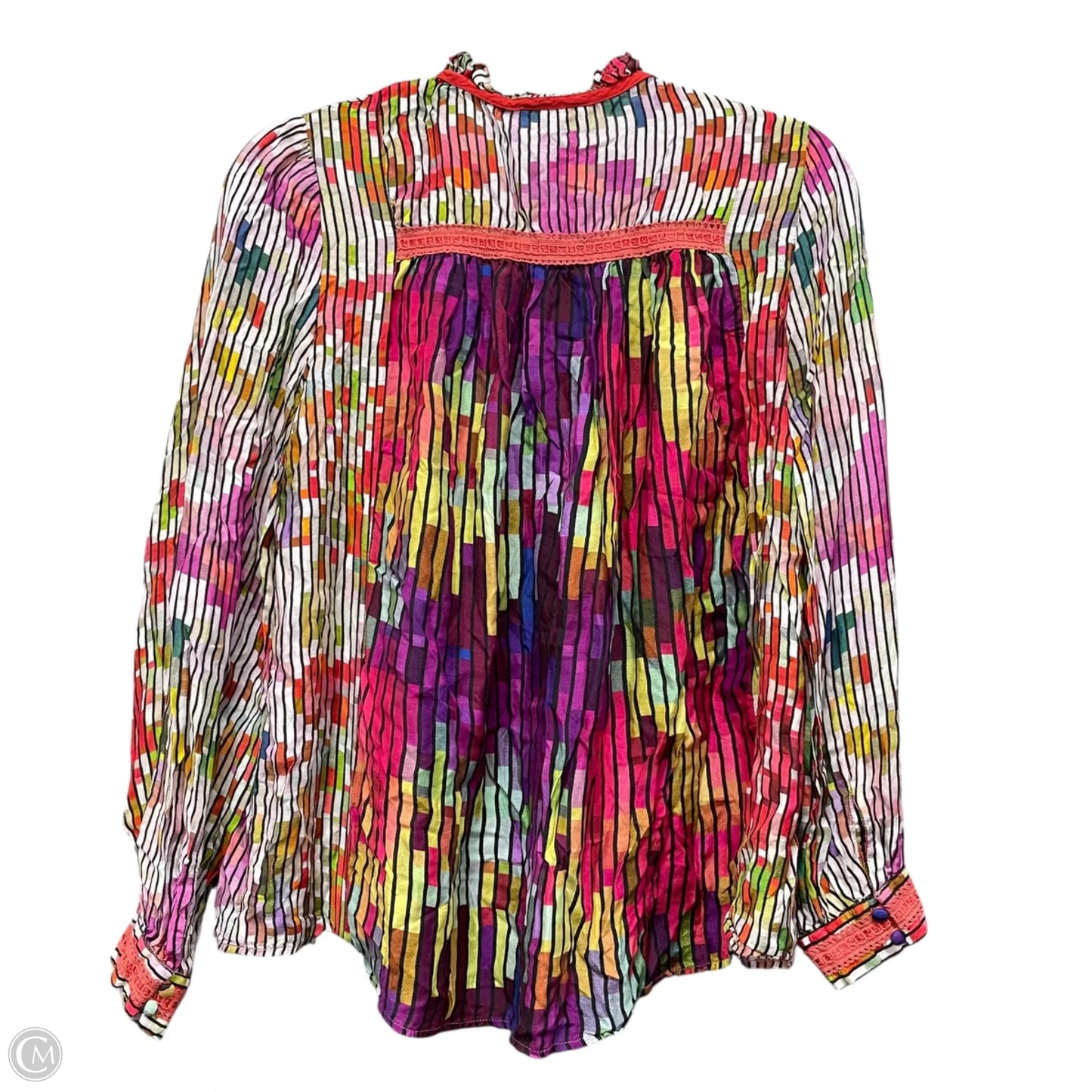 Blouse Long Sleeve By Conditions Apply In Multi-colored, Size: Xs