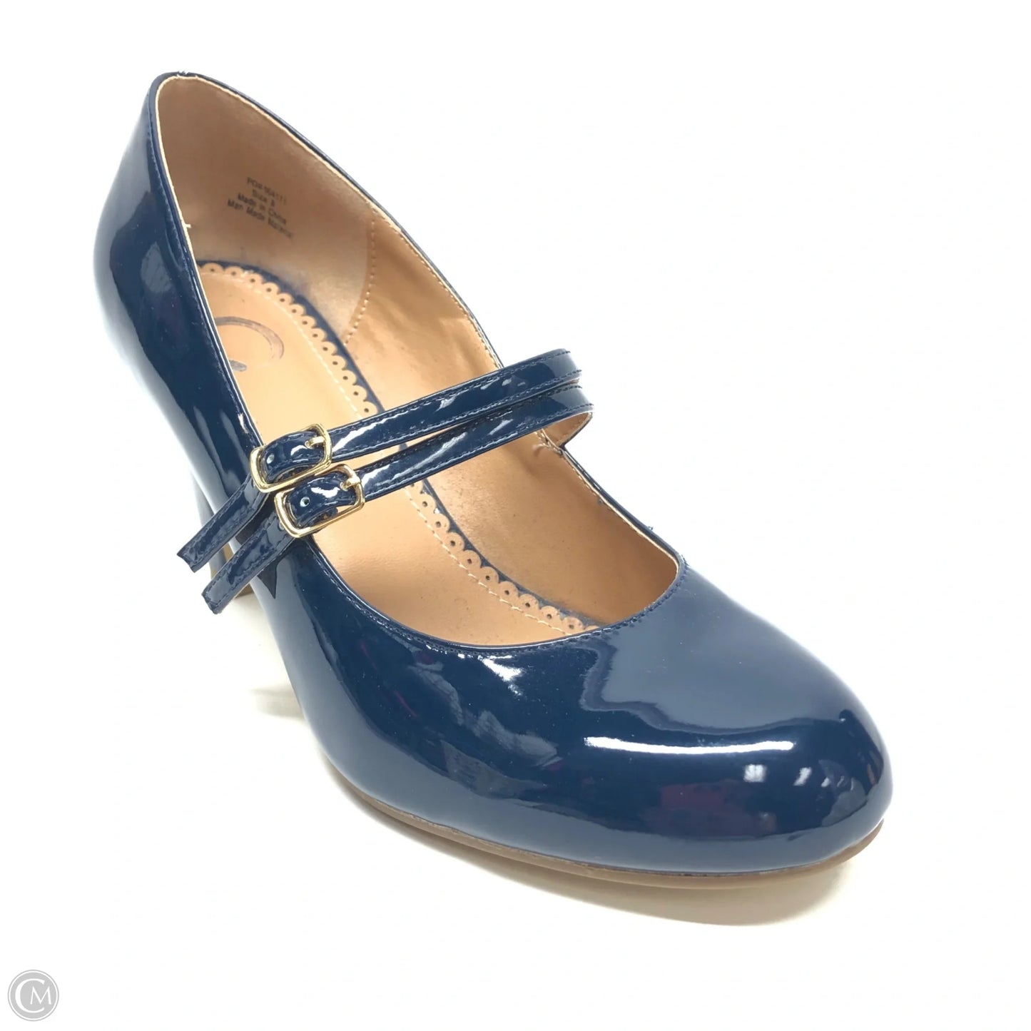 Shoes Heels Block By Journee In Blue, Size: 8