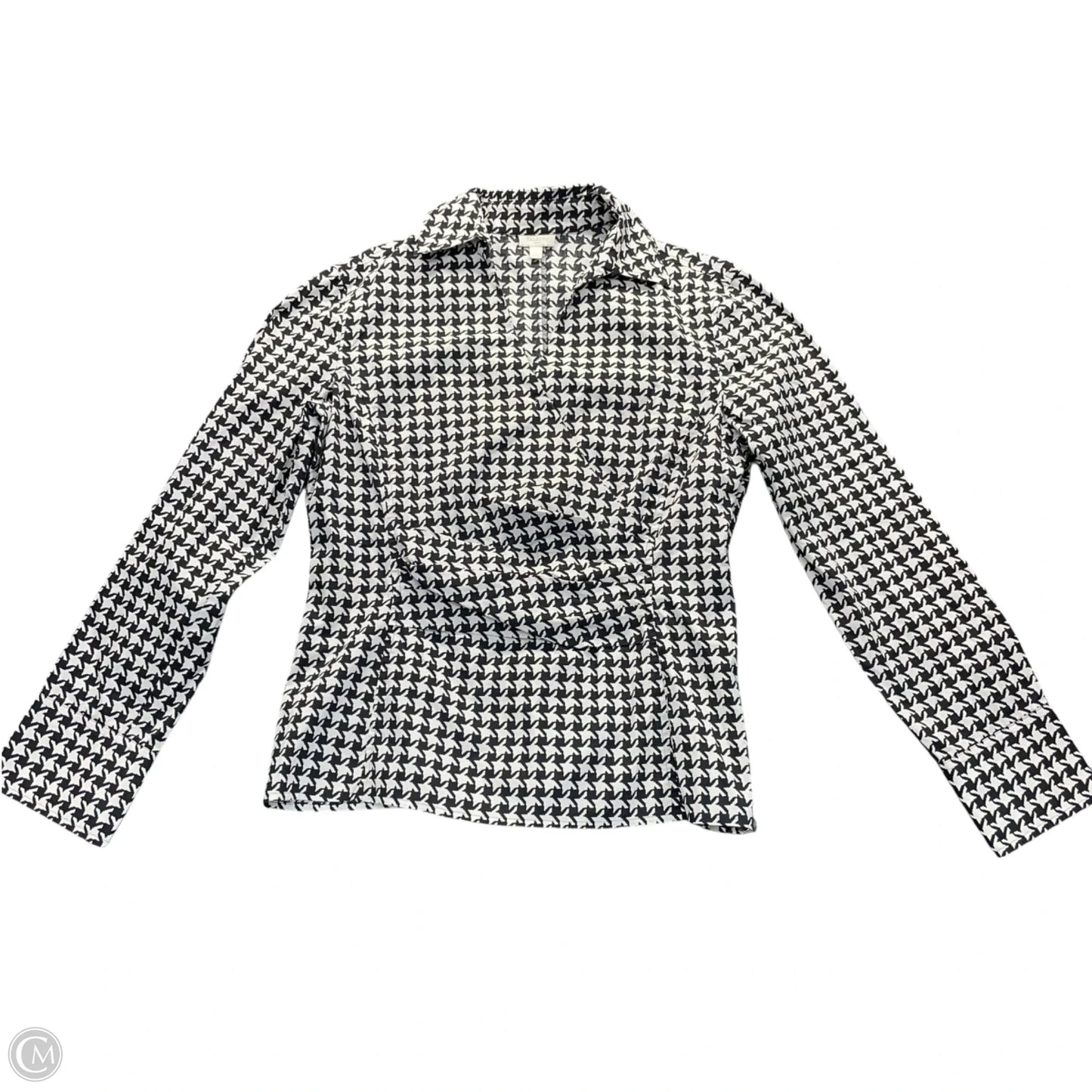 Top Long Sleeve By Talbots In Black & White, Size: 6