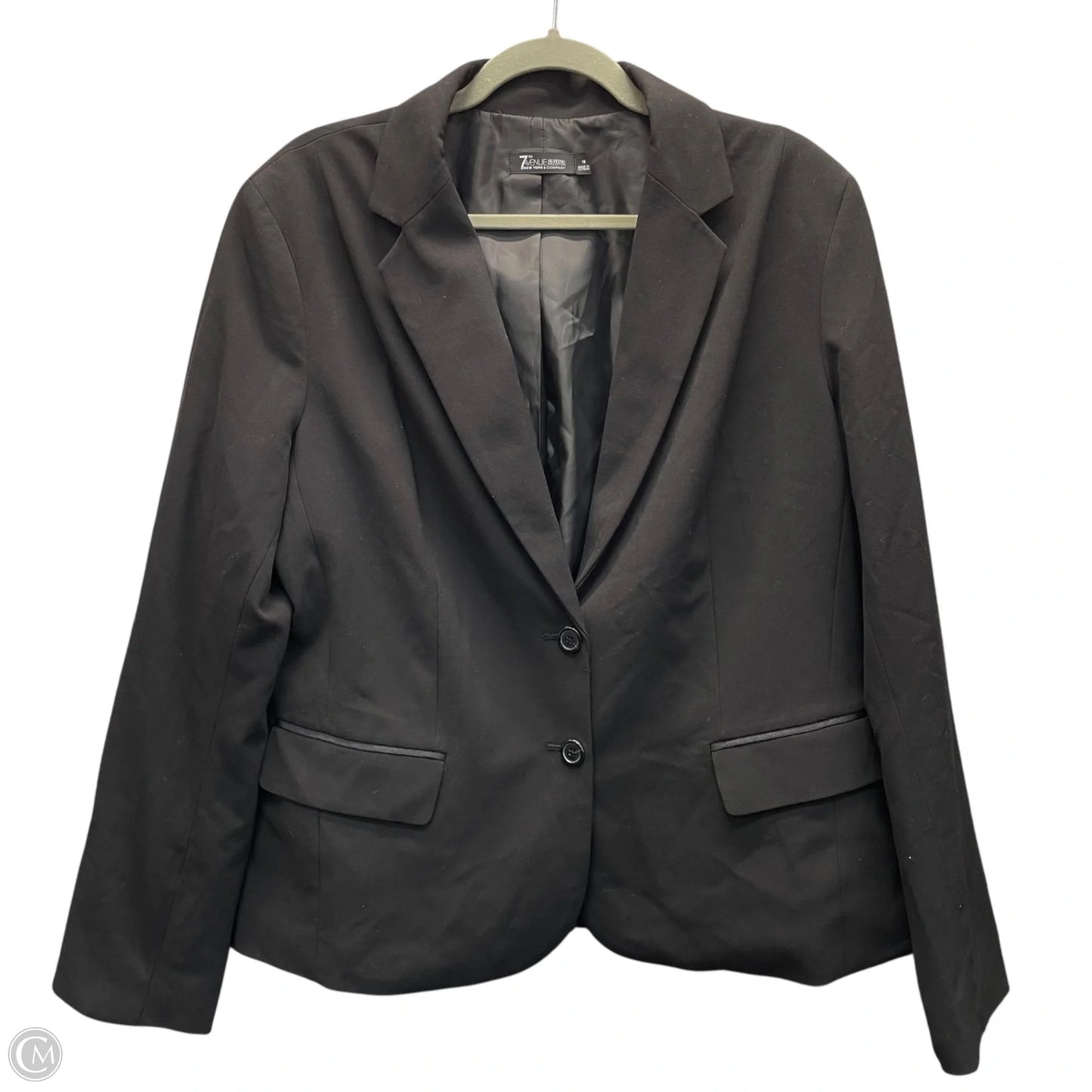 Blazer By New York And Co In Black, Size: 18