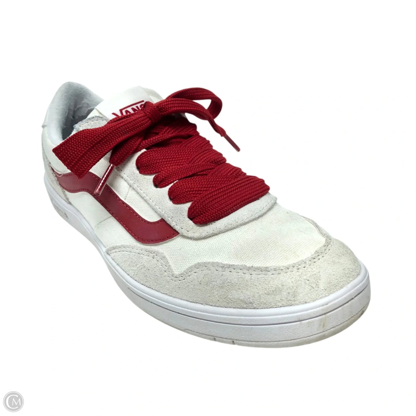 Shoes Sneakers By Vans In Red & White, Size: 9