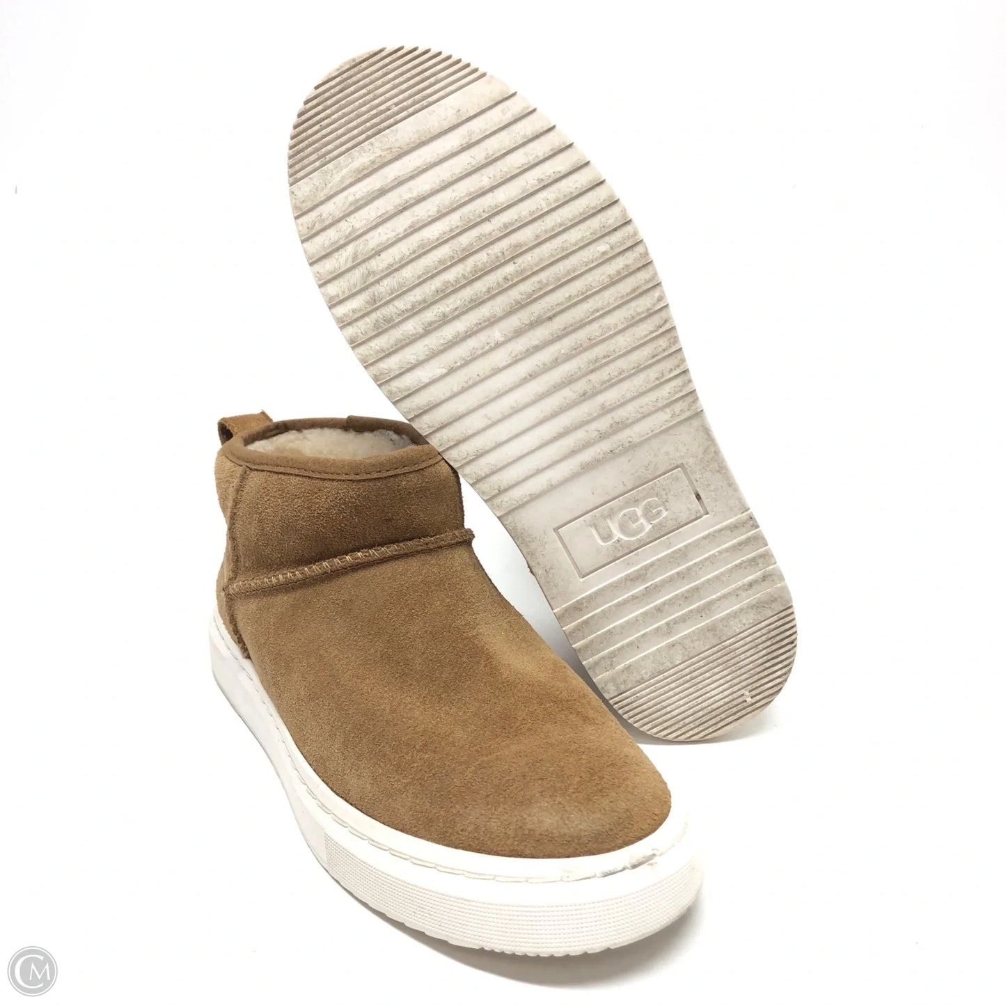 Boots Designer By Ugg In Brown, Size: 7.5