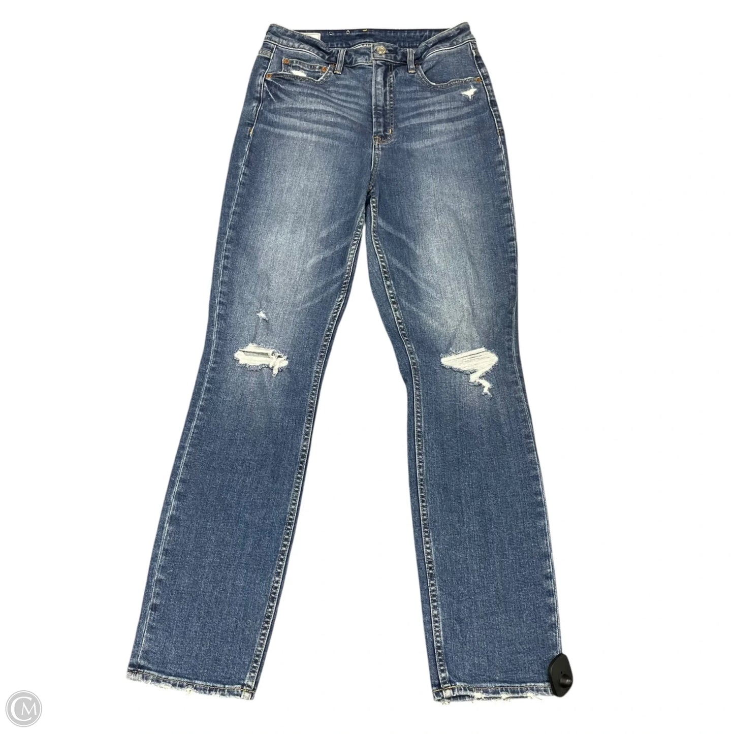 Jeans Straight By Gap In Blue Denim, Size: 8