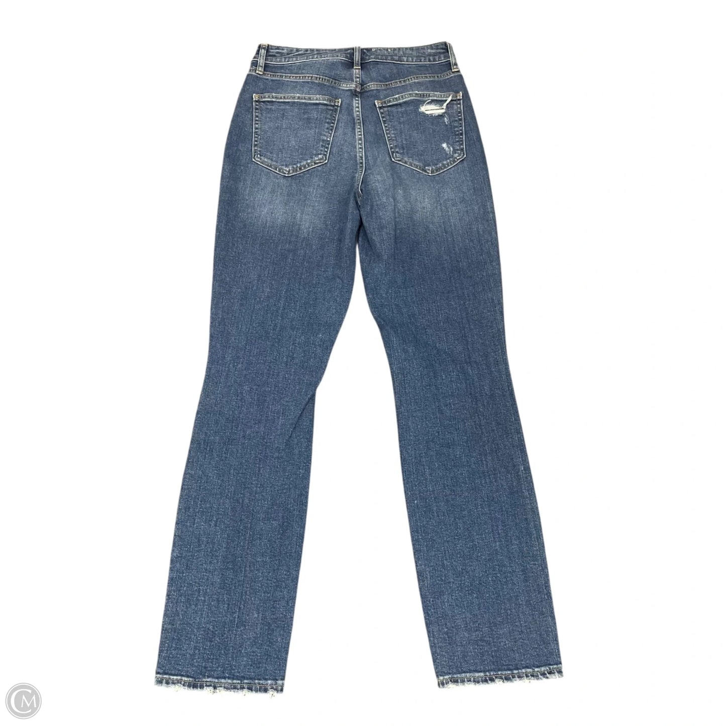 Jeans Straight By Gap In Blue Denim, Size: 8