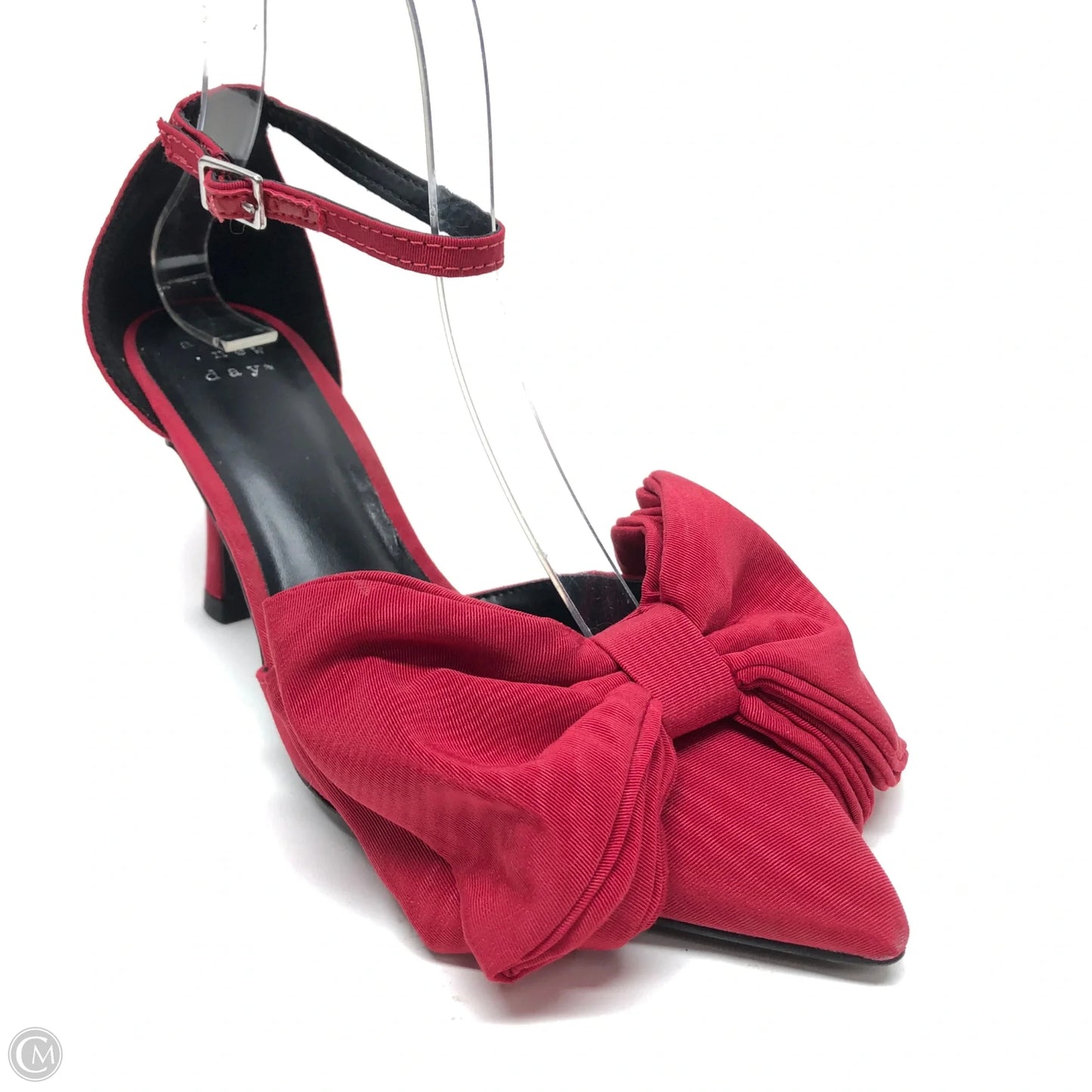 Shoes Heels Block By A New Day In Red, Size: 6