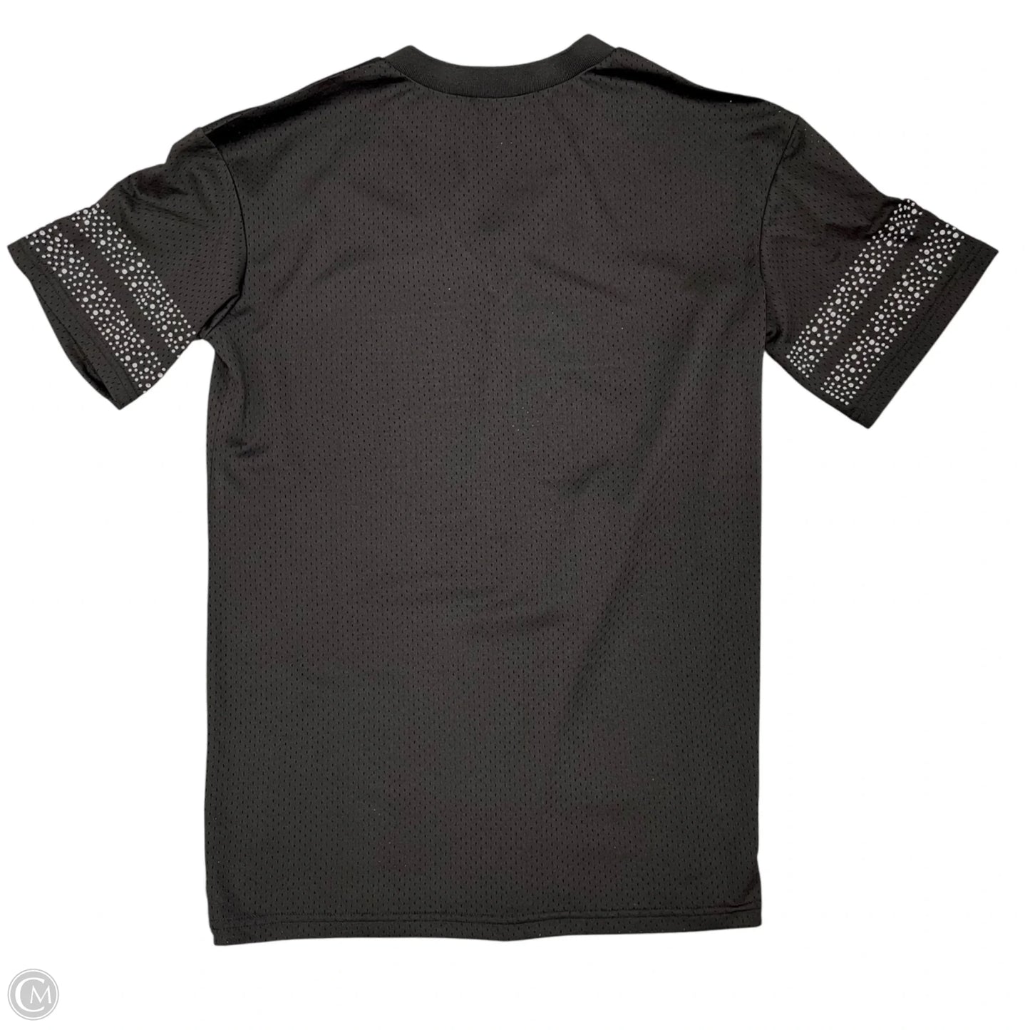 Top Short Sleeve By Fashion Nova In Black & Silver, Size: M