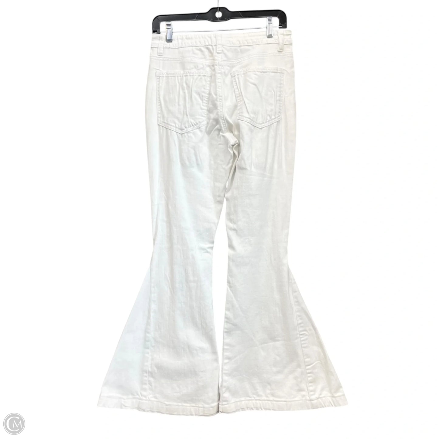 Jeans Flared By Clothes Mentor In White, Size: M
