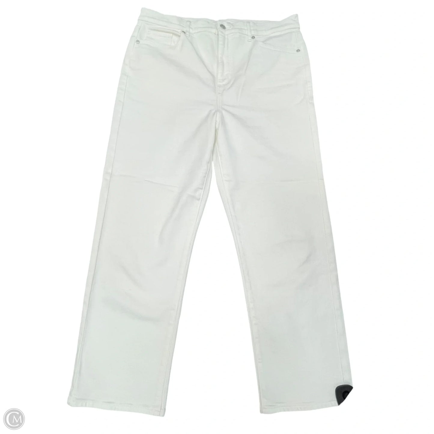 Jeans Straight By Loft In White, Size: 14