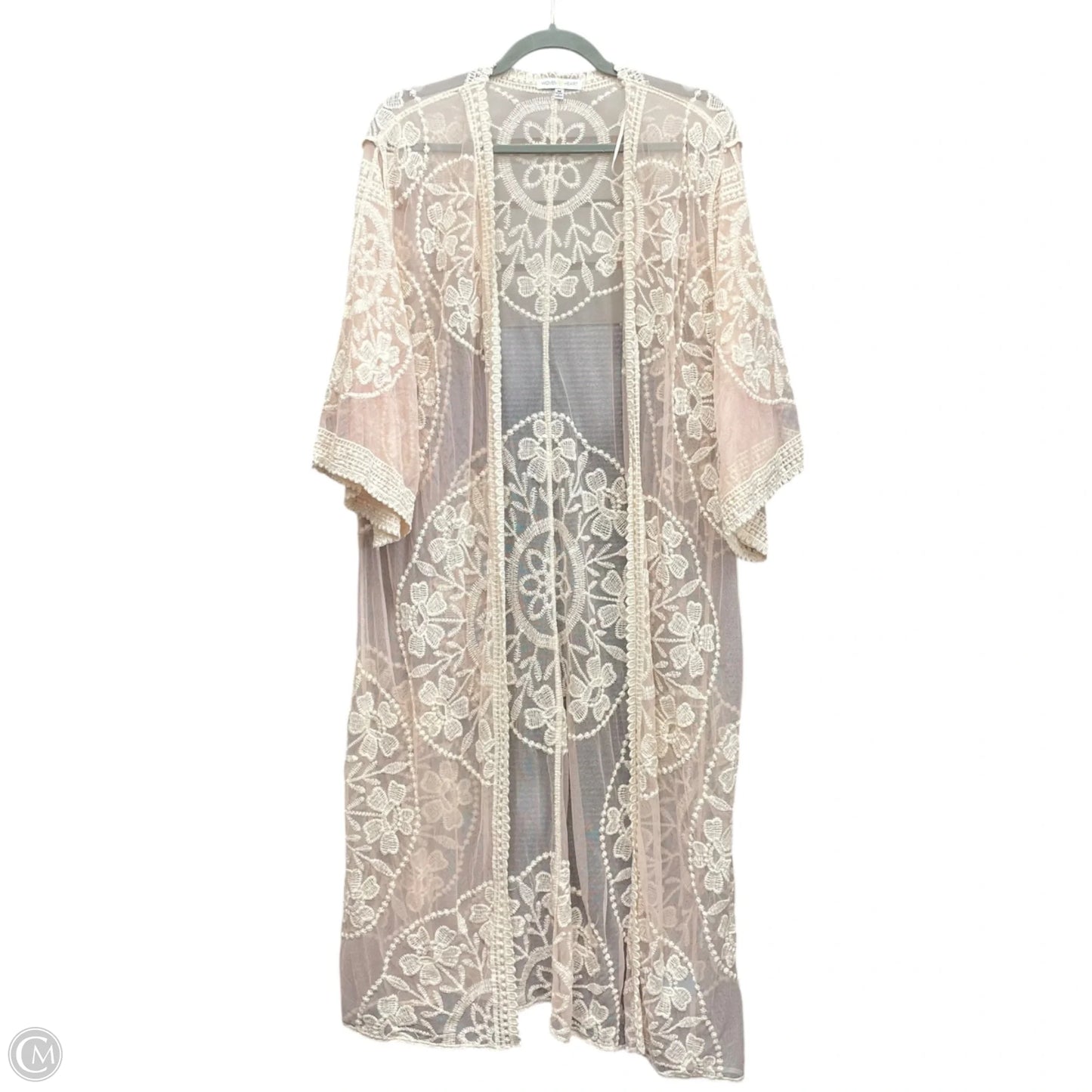 Kimono By Clothes Mentor In Pink, Size: M