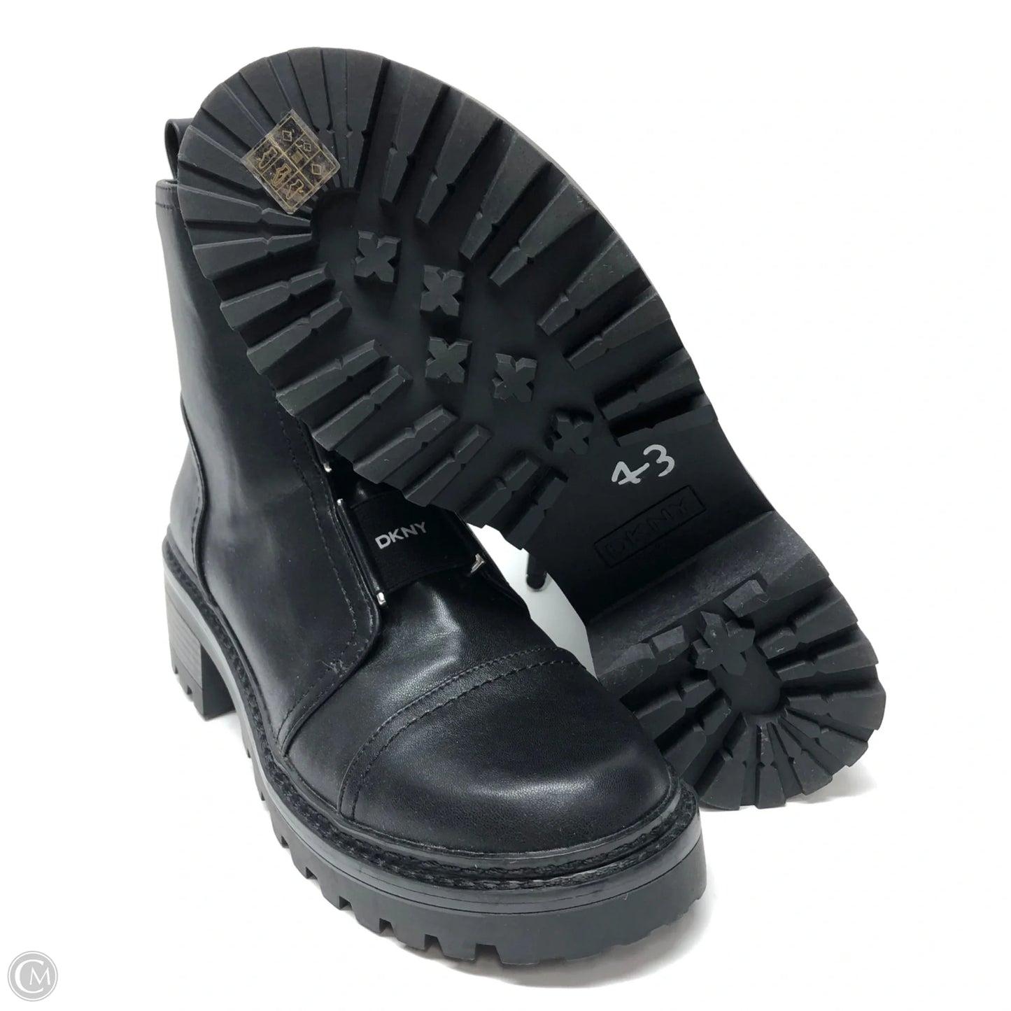 Boots Ankle Heels By Dkny In Black, Size: 9.5