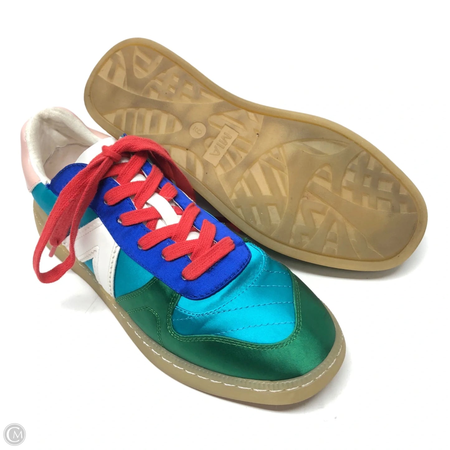 Shoes Sneakers By Mia In Multi-colored, Size: 9