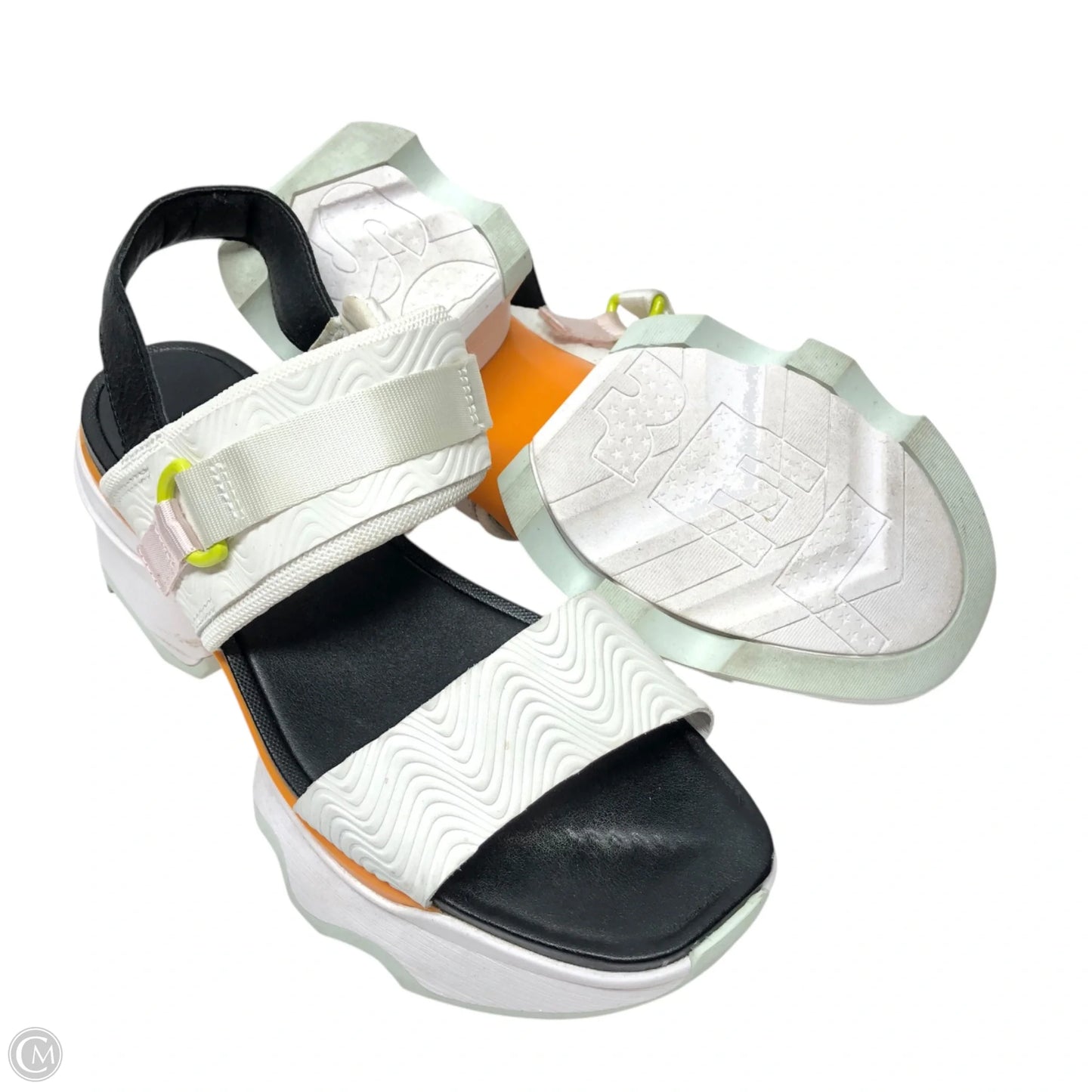 Sandals Heels Block By Sorel In Multi-colored, Size: 9.5