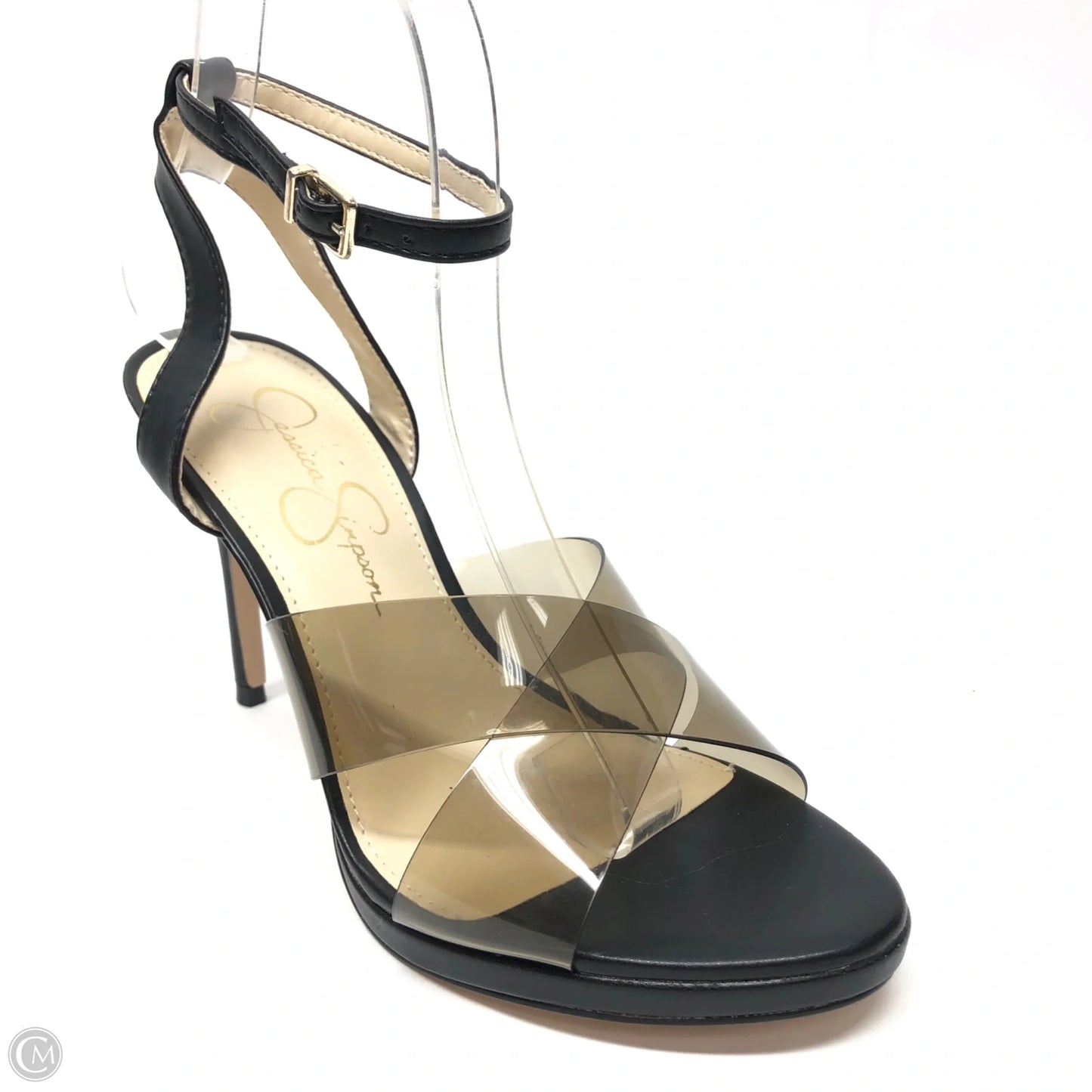 Sandals Heels Stiletto By Jessica Simpson In Black, Size: 7.5