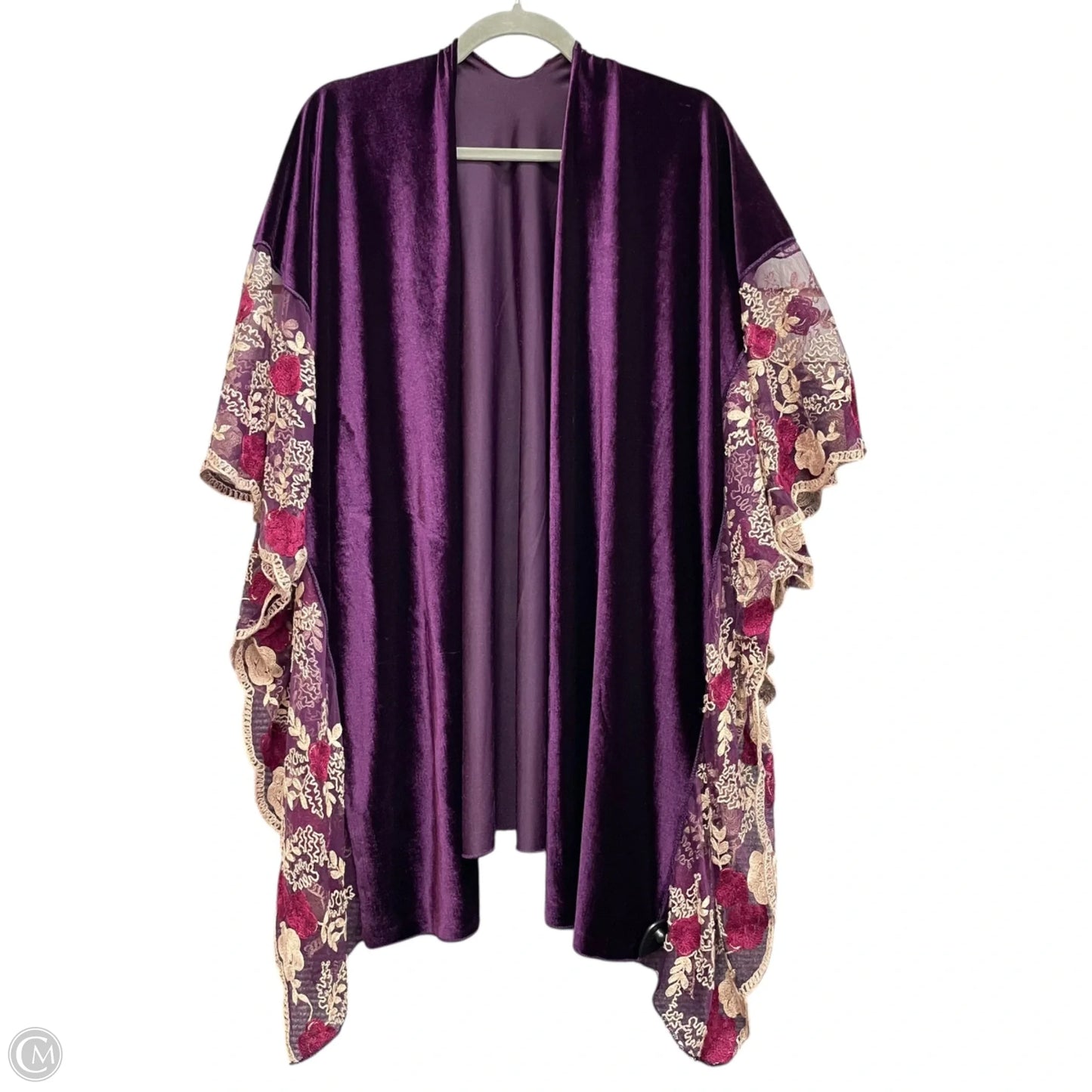 Kimono By Clothes Mentor In Purple, Size: Osfm