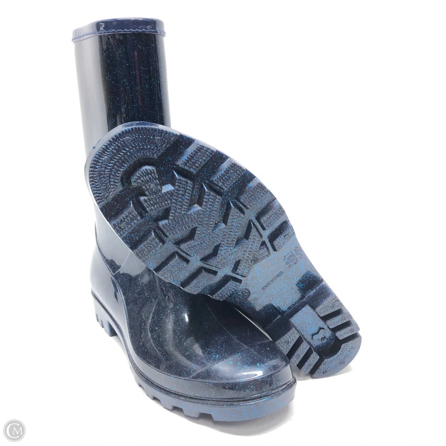 Boots Rain By Cme In Black & Blue, Size: 7.5