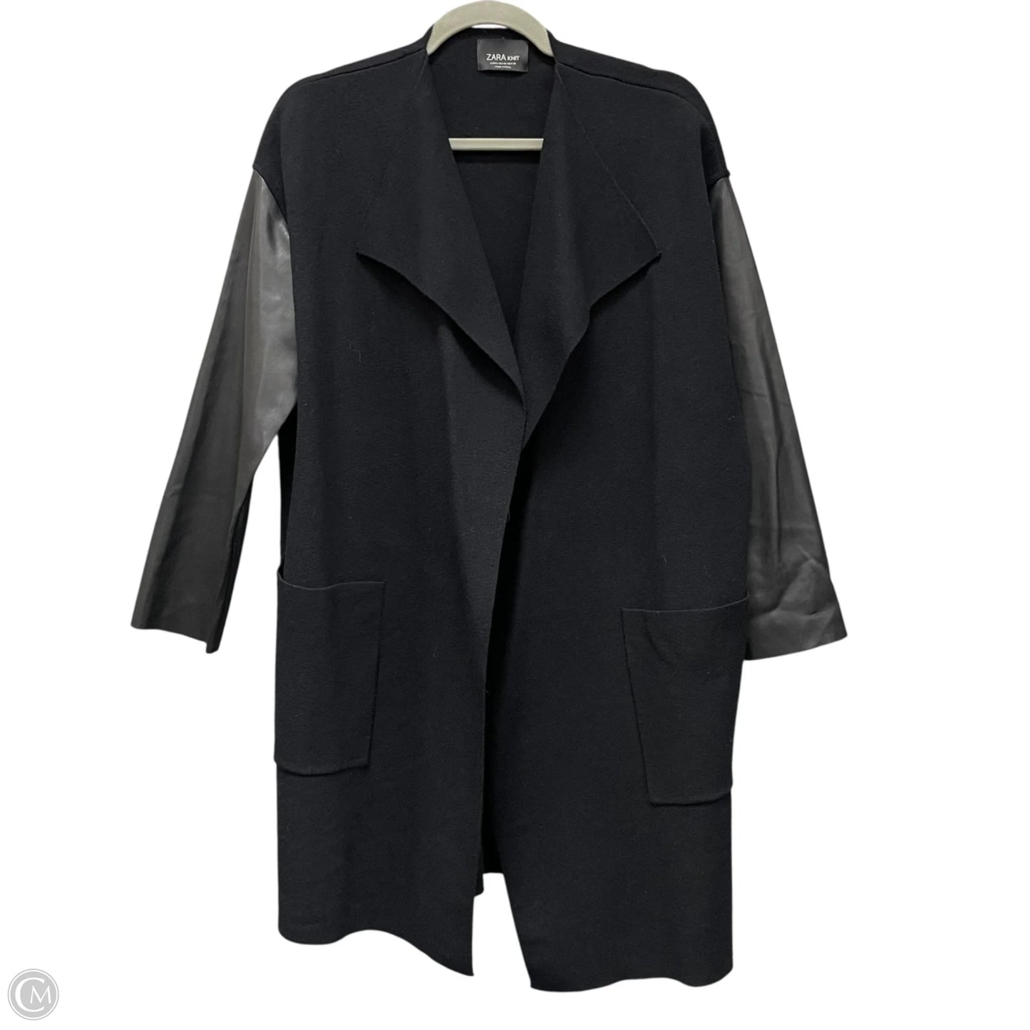 Sweater Cardigan By Zara In Black, Size: M
