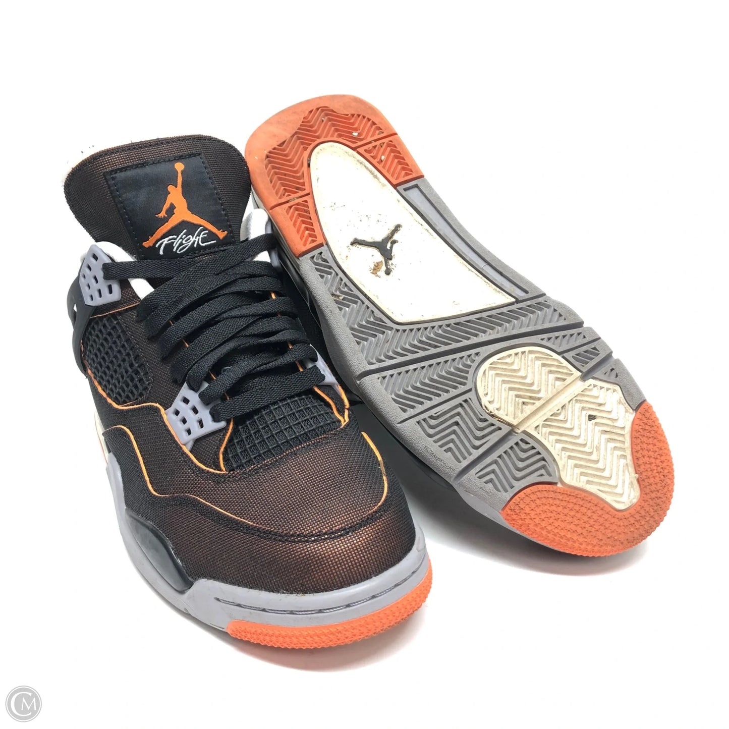 Shoes Sneakers By Nike In Black & Orange, Size: 10