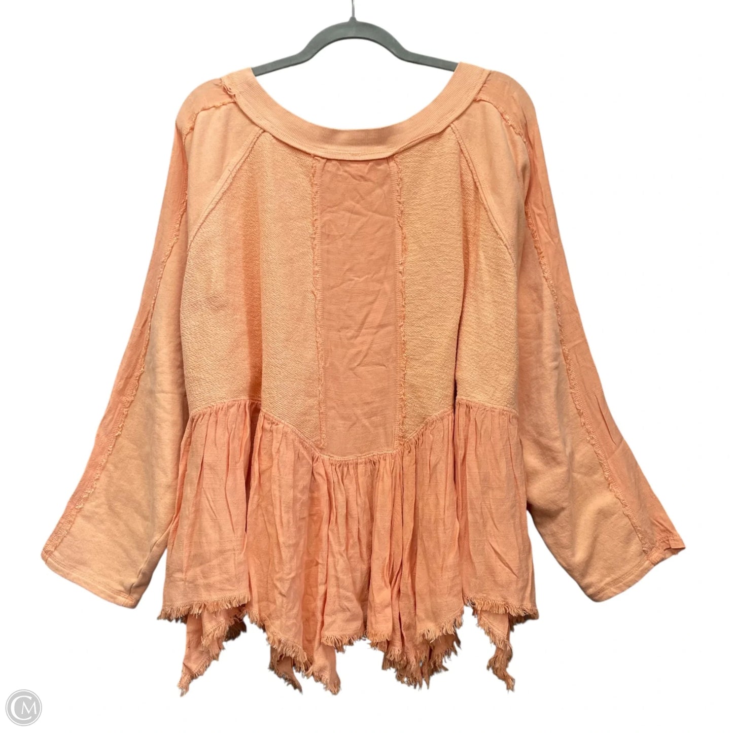 Top Long Sleeve By Free People In Orange, Size: S