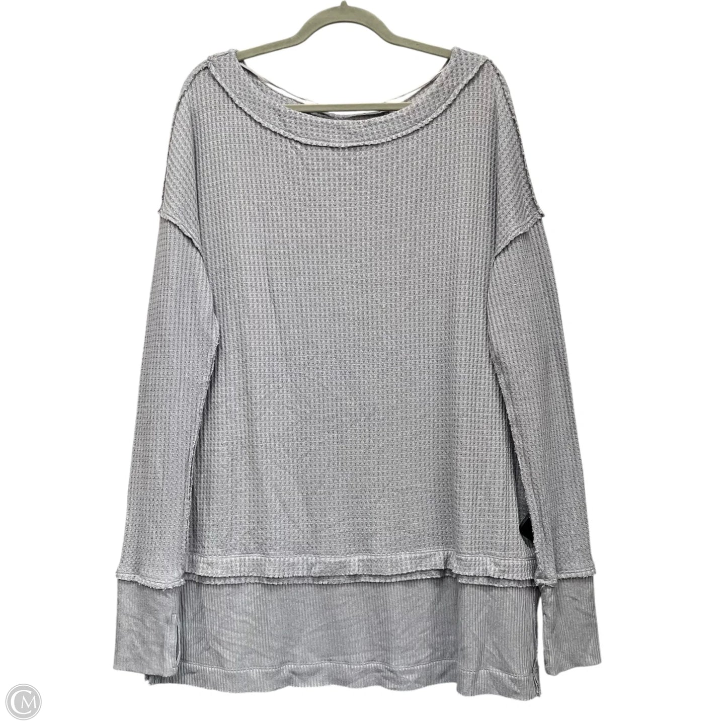 Tunic Long Sleeve By We The Free In Grey, Size: M