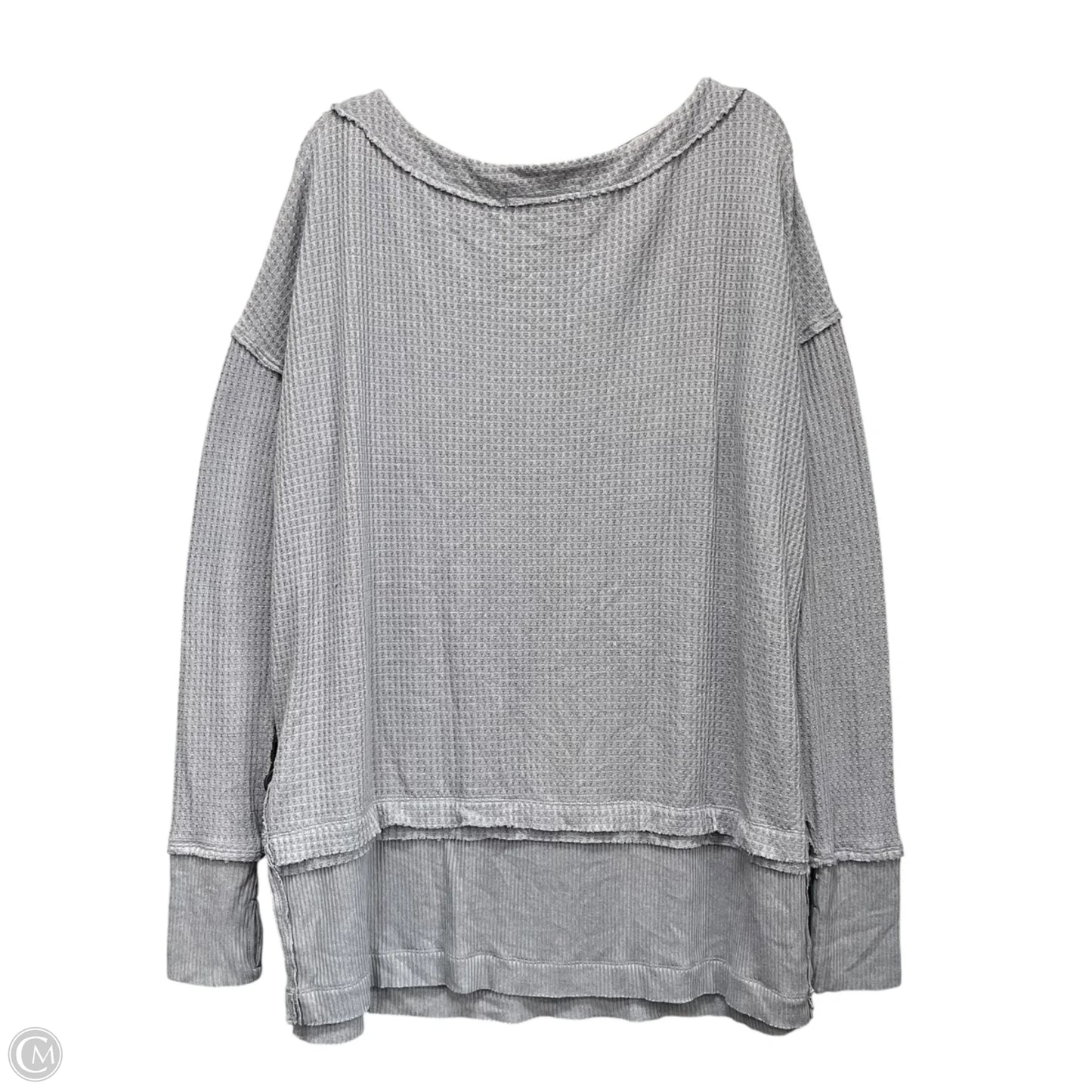 Tunic Long Sleeve By We The Free In Grey, Size: M
