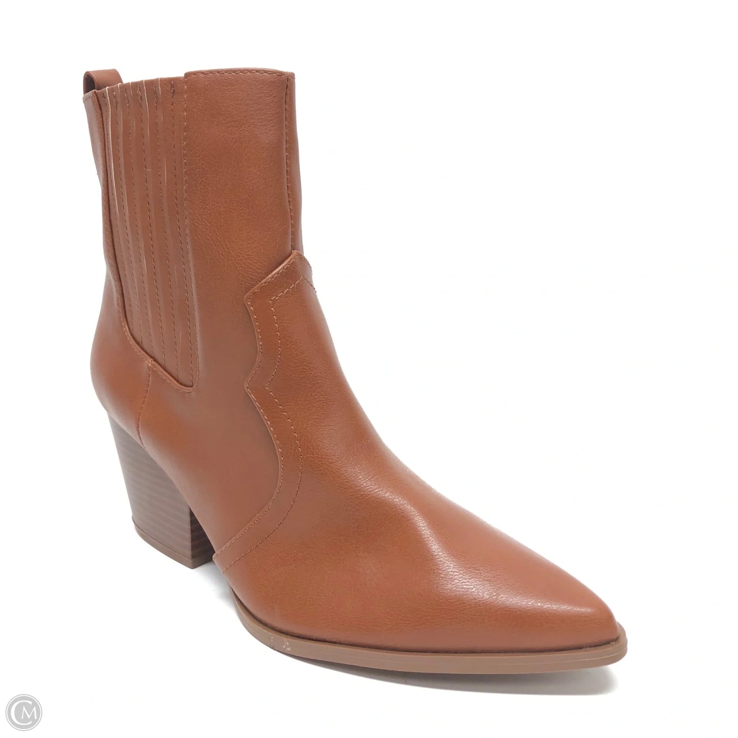 Boots Ankle Heels By Qupid In Tan, Size: 10