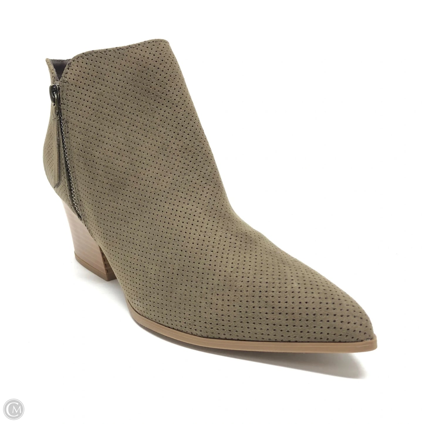Boots Ankle Heels By Qupid In Green, Size: 10