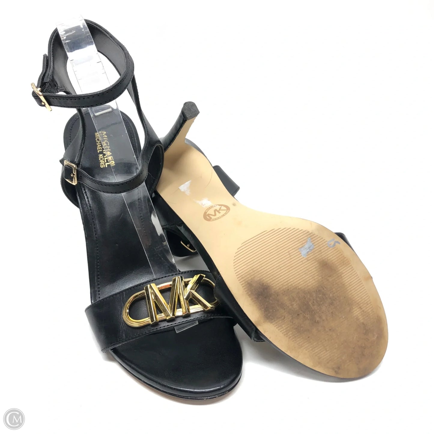 Sandals Heels Stiletto By Michael By Michael Kors In Black, Size: 9