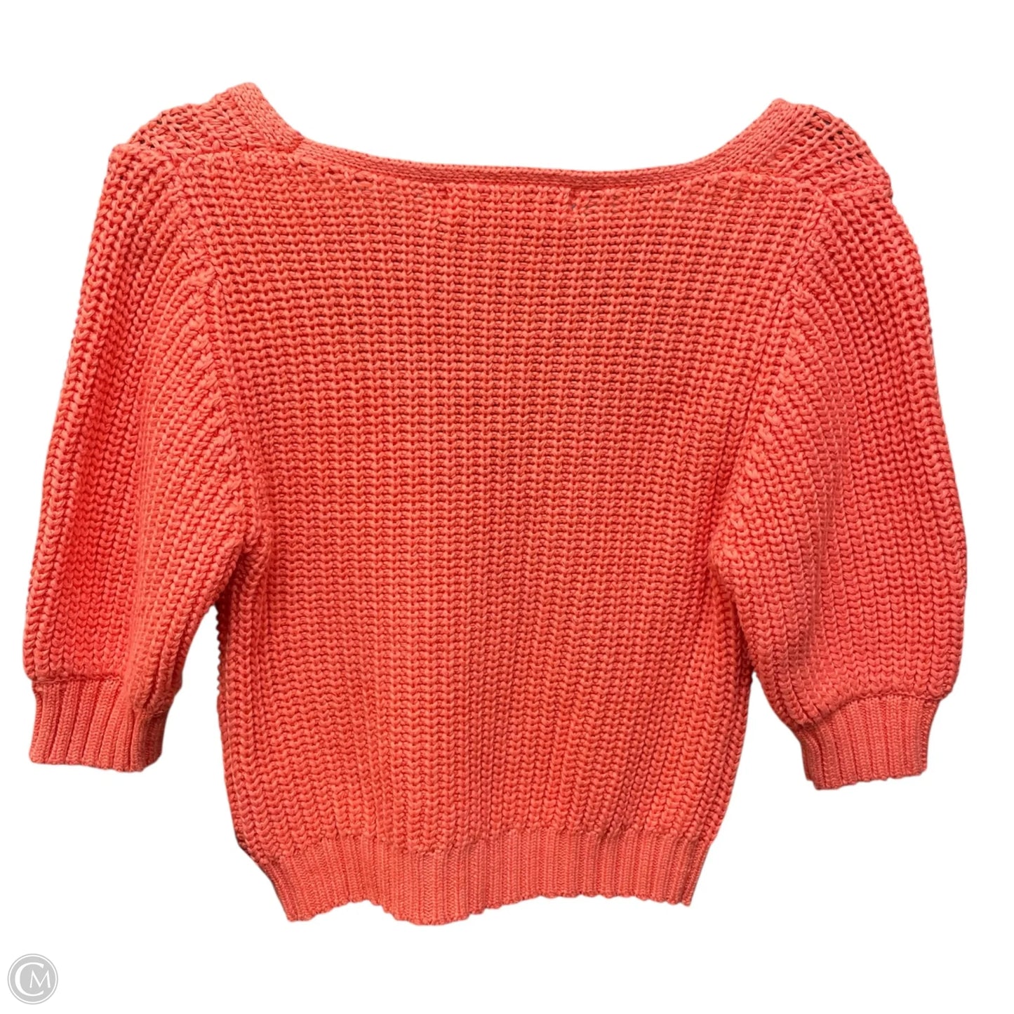 Sweater Short Sleeve By Bishop + Young In Orange, Size: S