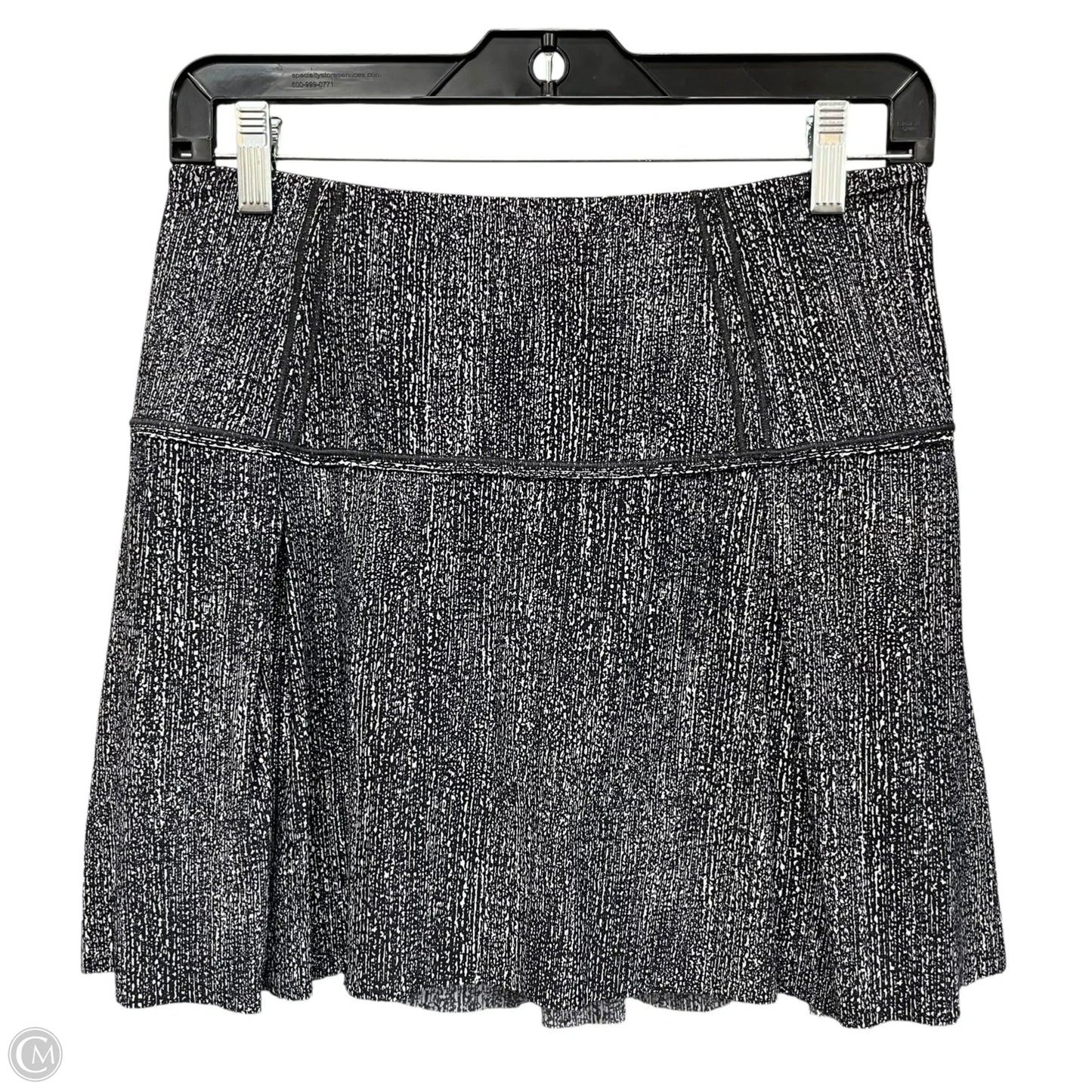 Athletic Skort By Lululemon In Black & White, Size: 6